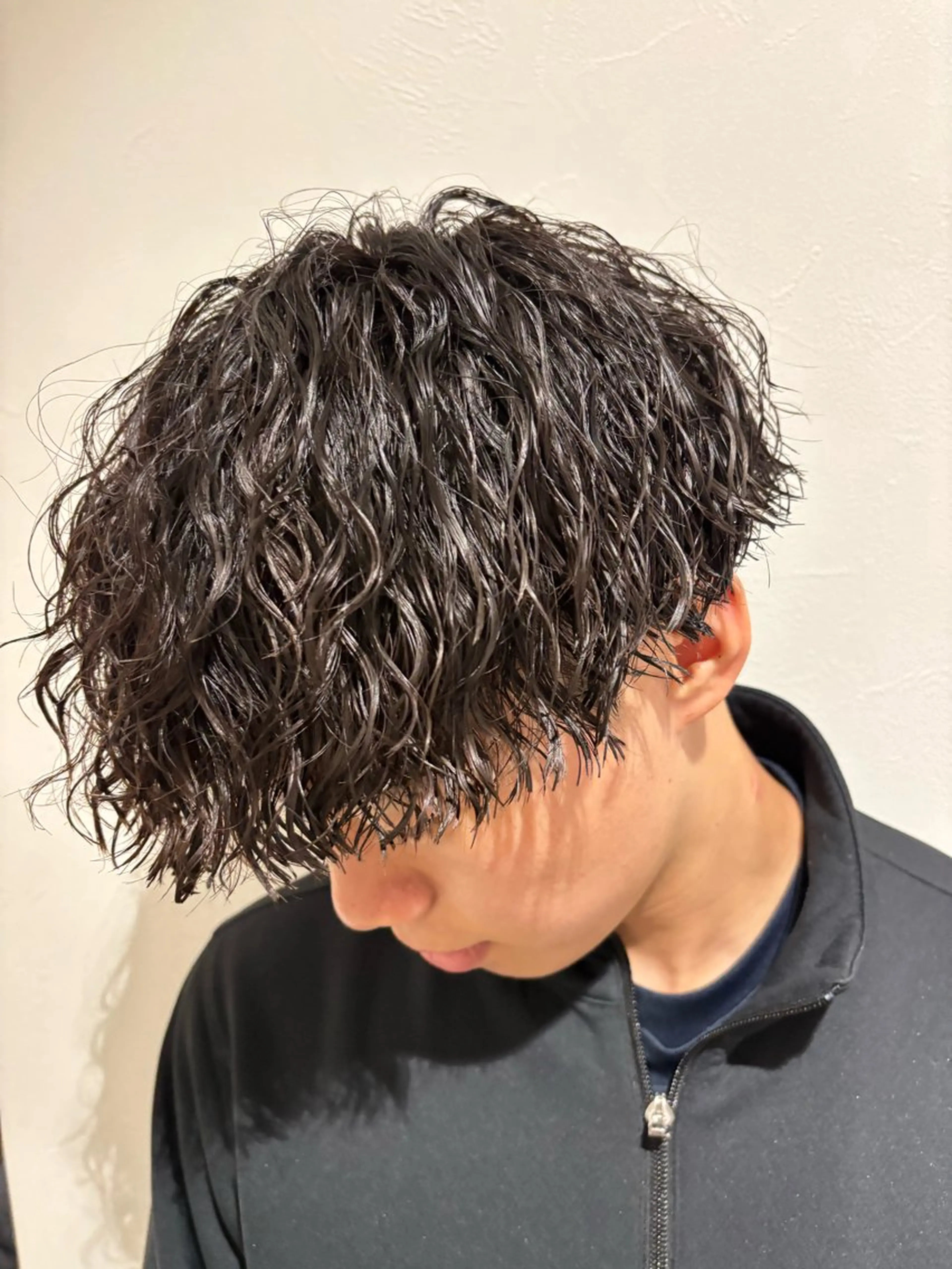 パーマ メンズ ボブ/レイヤー /河内温太のヘアスタイル