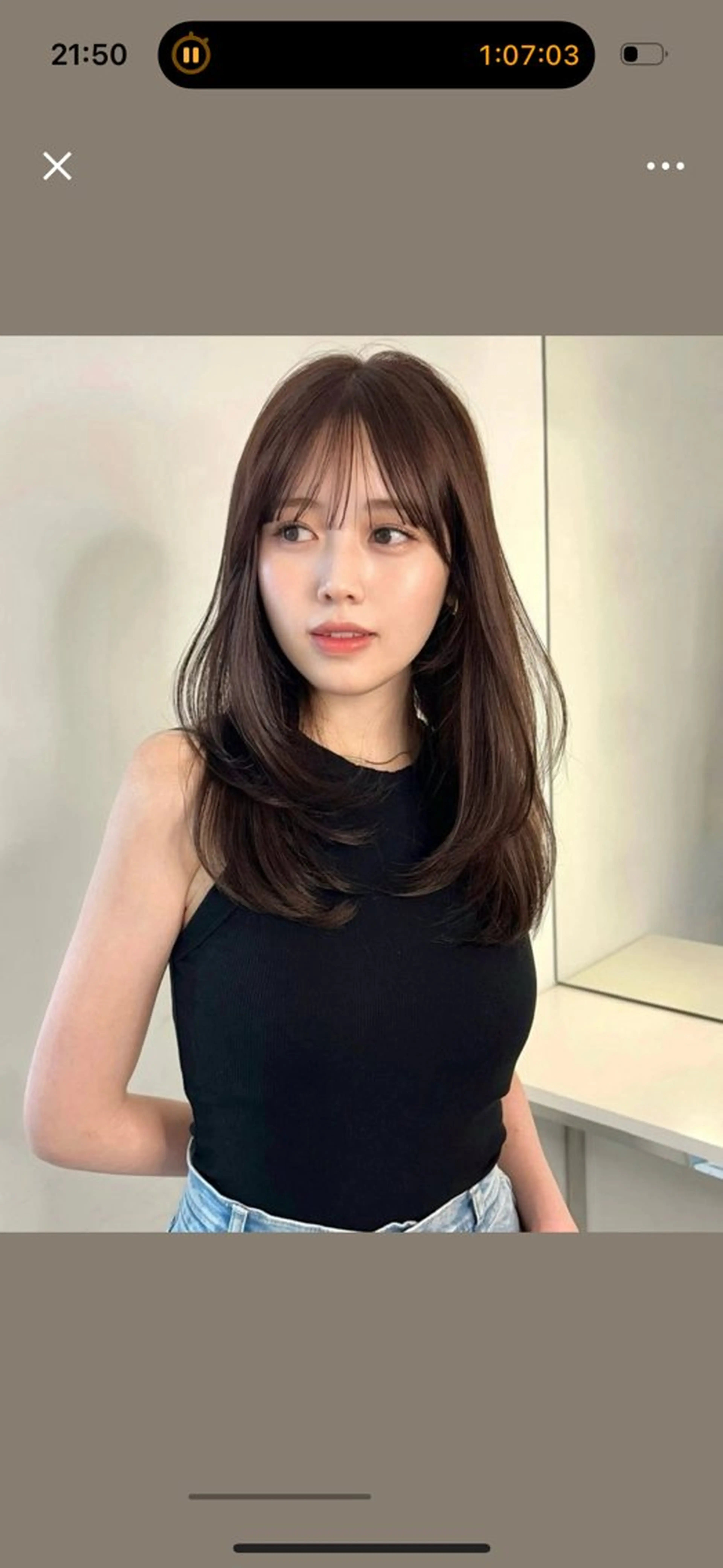 ロング レイヤー小顔ショート 吉田ジョウのヘアスタイル