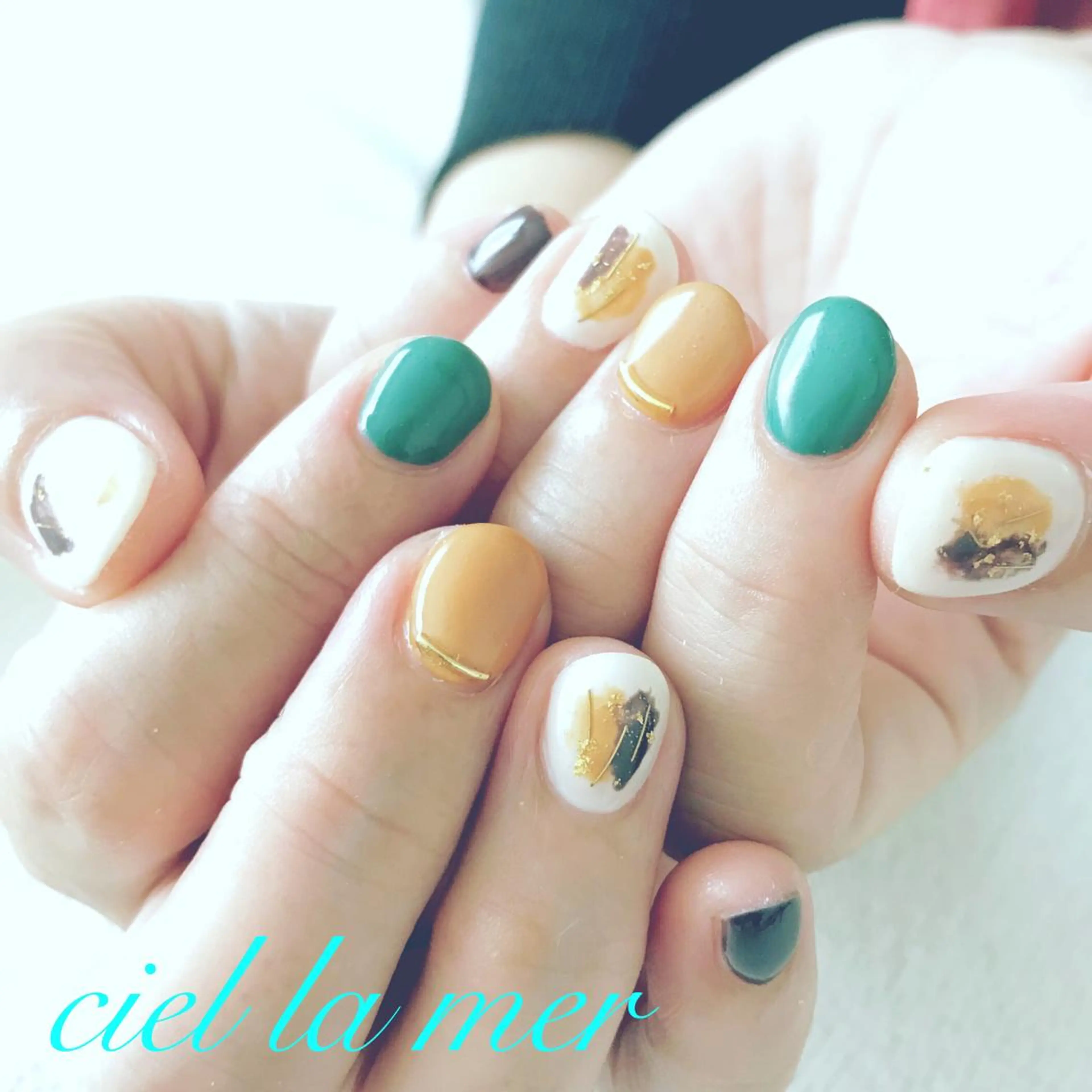 ネイル ハンドネイル フットネイル ciel la merのネイルデザイン
