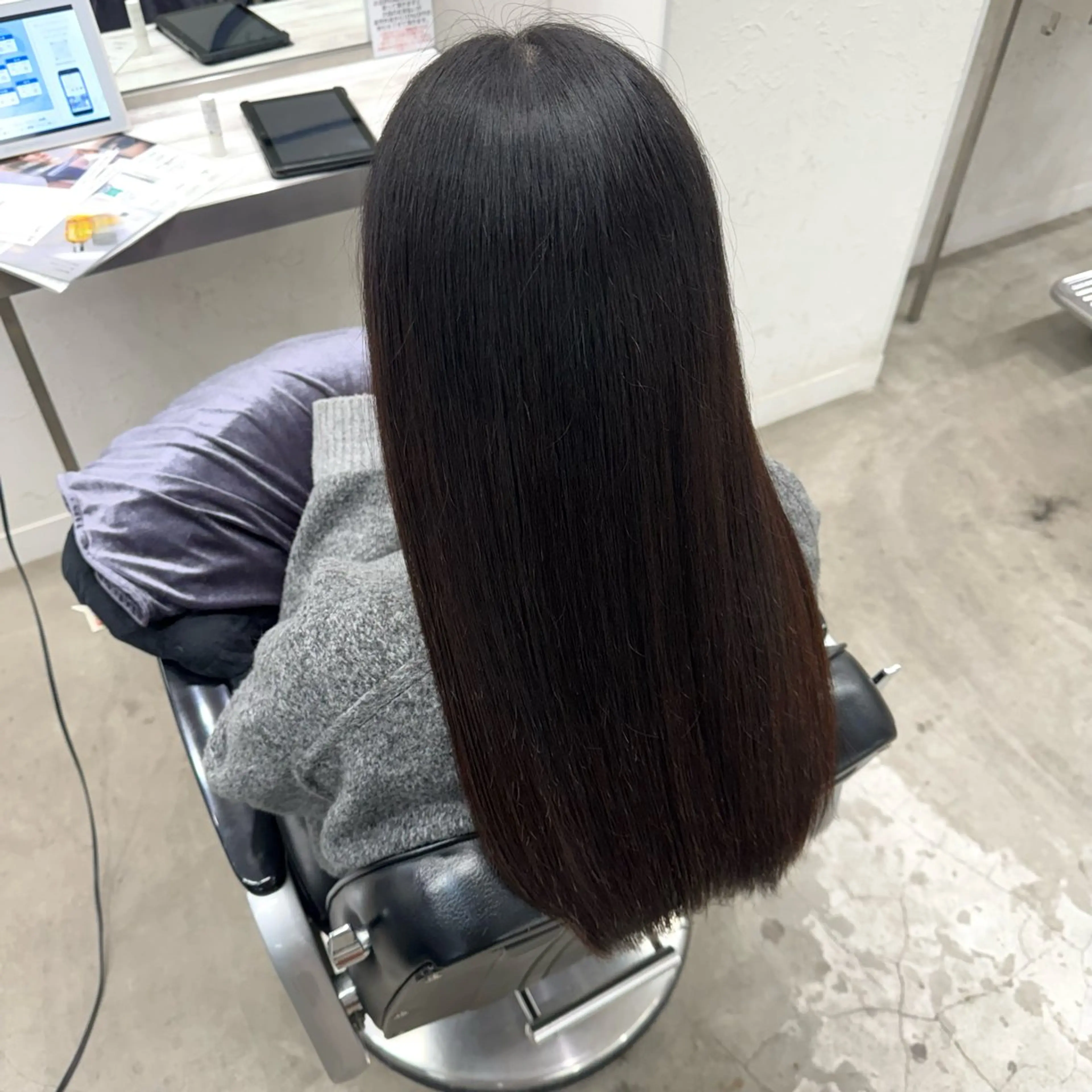ロング トリートメント 縮毛矯正/暗めカラー AYANO 💗🪽のヘアスタイル