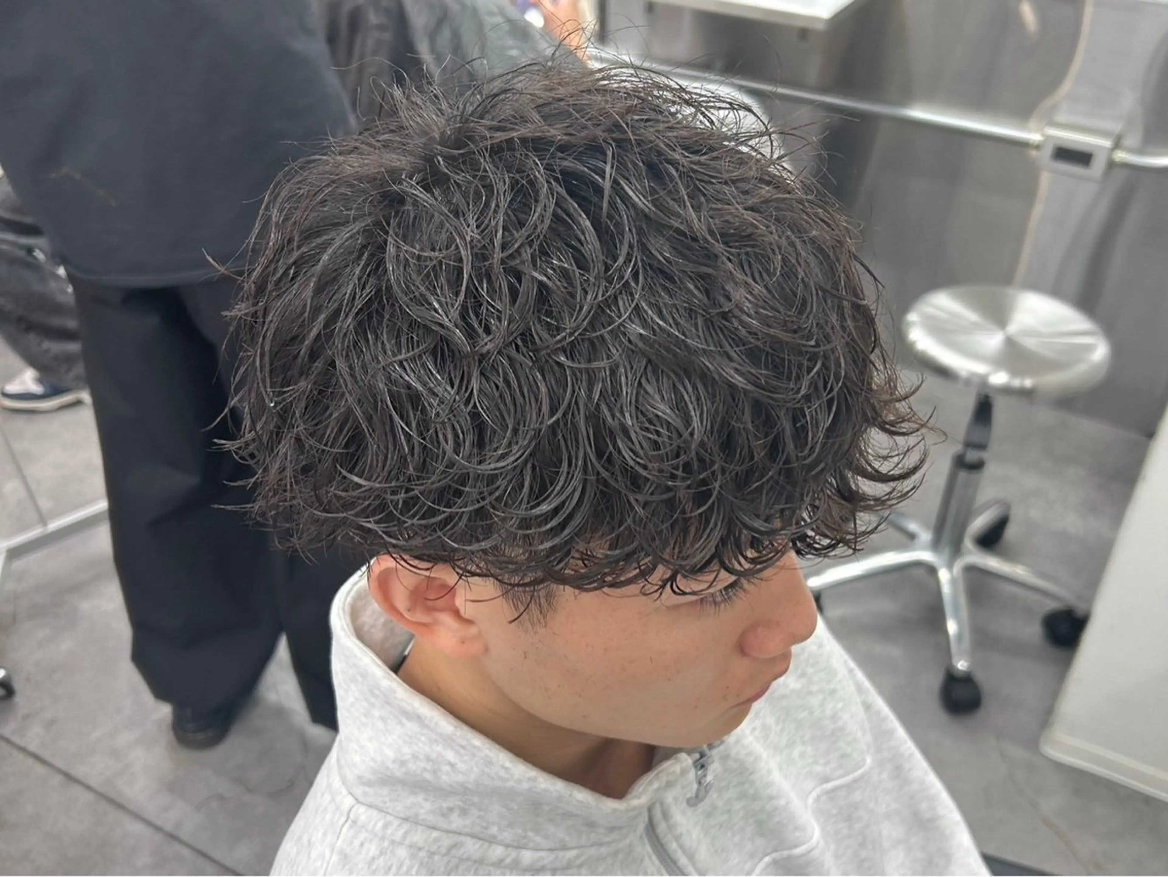 ショート パーマ メンズ カット パーマ ヘアセット メンズ/パーマ特化/ 町田/naokiのヘアスタイル