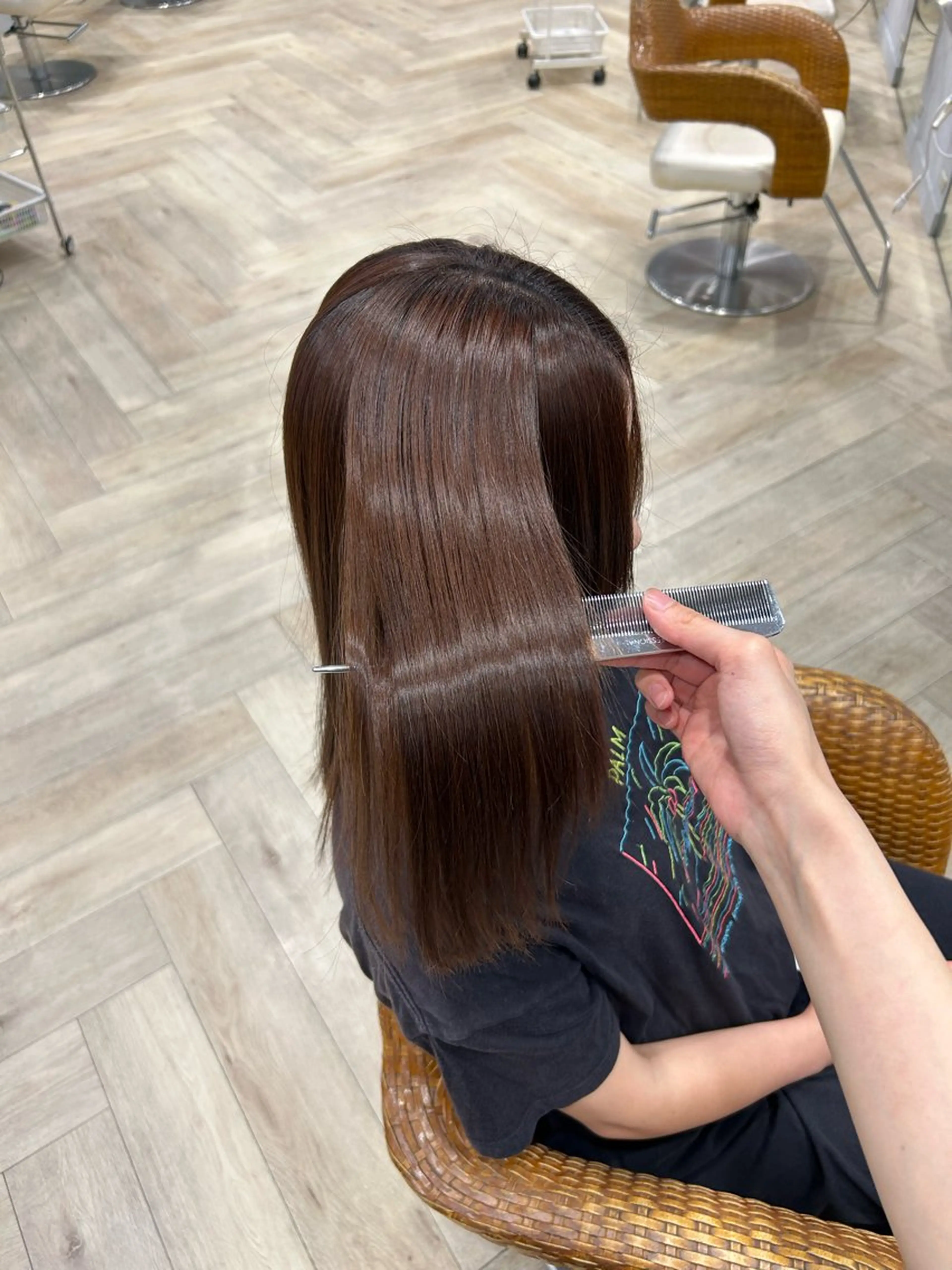 ミディアム トリートメント 柴田 千春のヘアスタイル