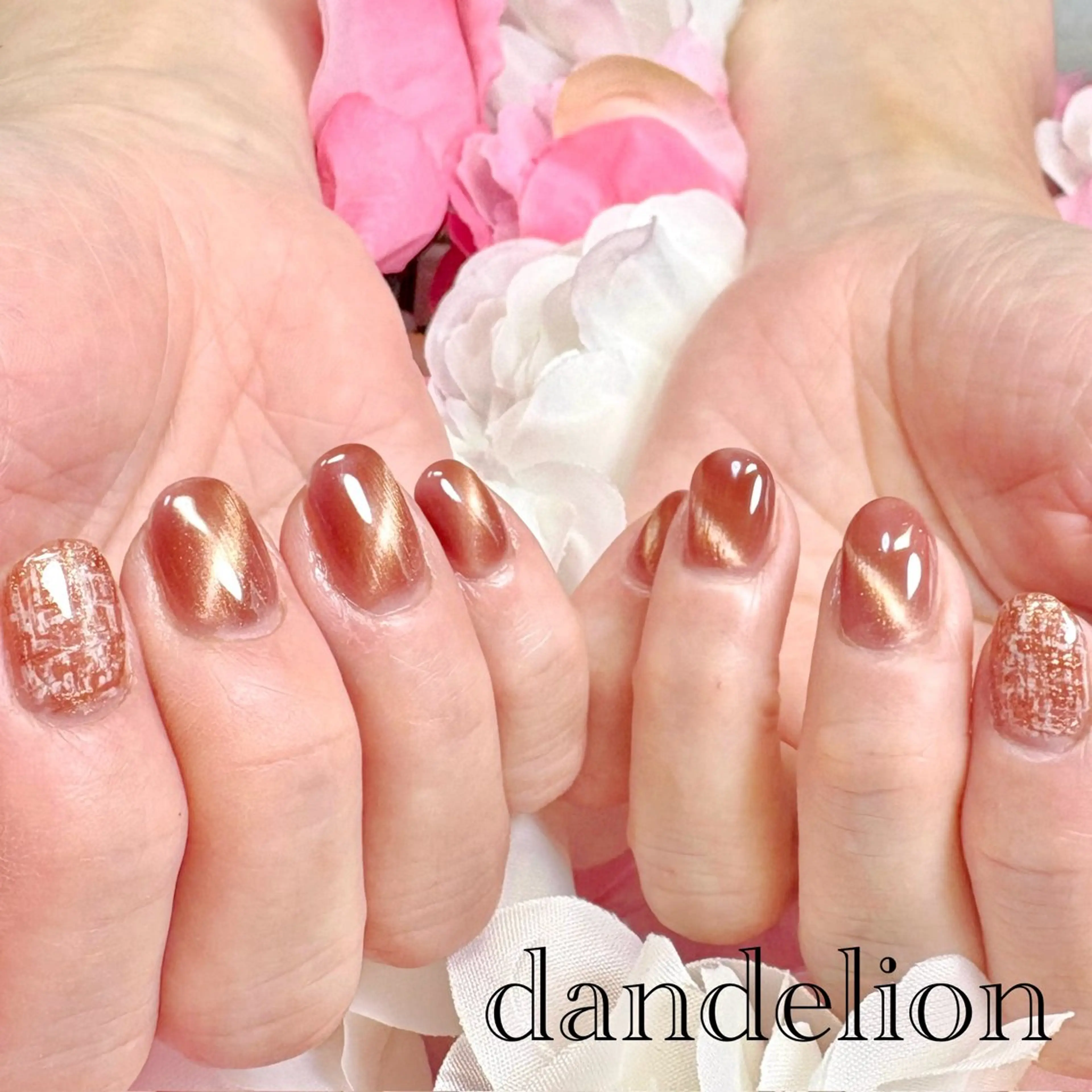 ネイル ハンドネイル ハンドケア dandelion ダンデライオンのネイルデザイン