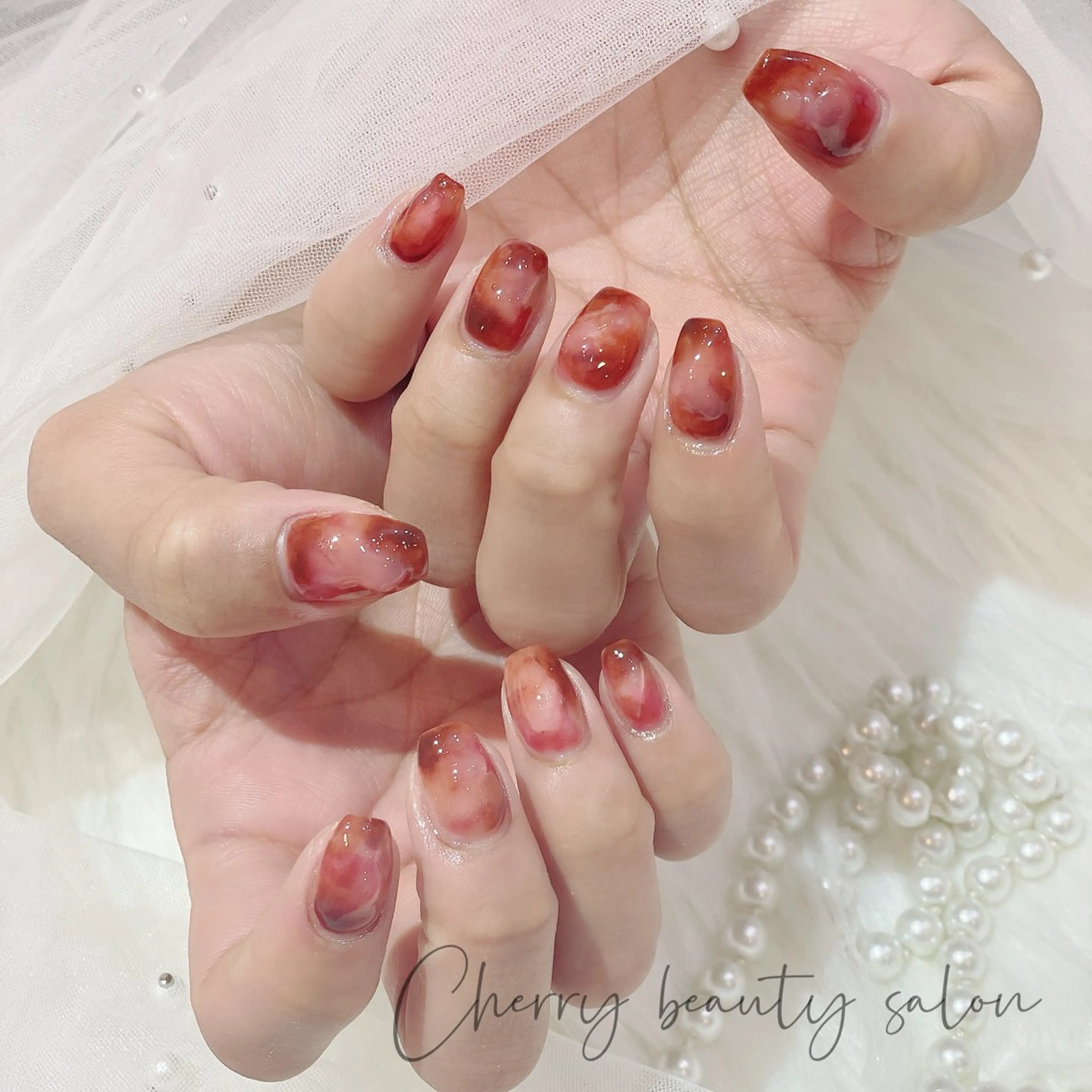 ネイル ハンドネイル ハンドケア SAKURA 🍒のネイルデザイン