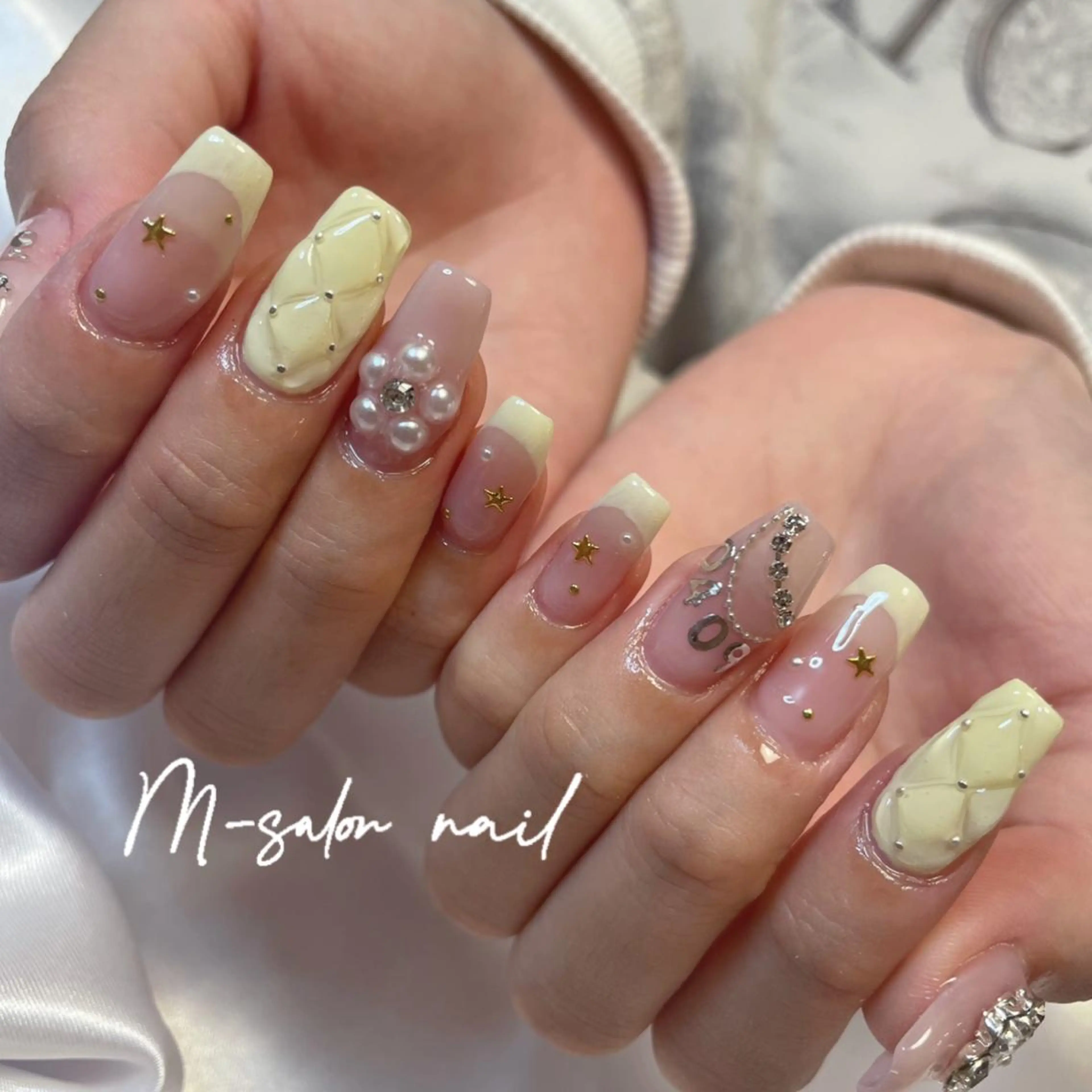 ネイル ハンドネイル 韓国/網紅/パーツ M-salonのネイルデザイン