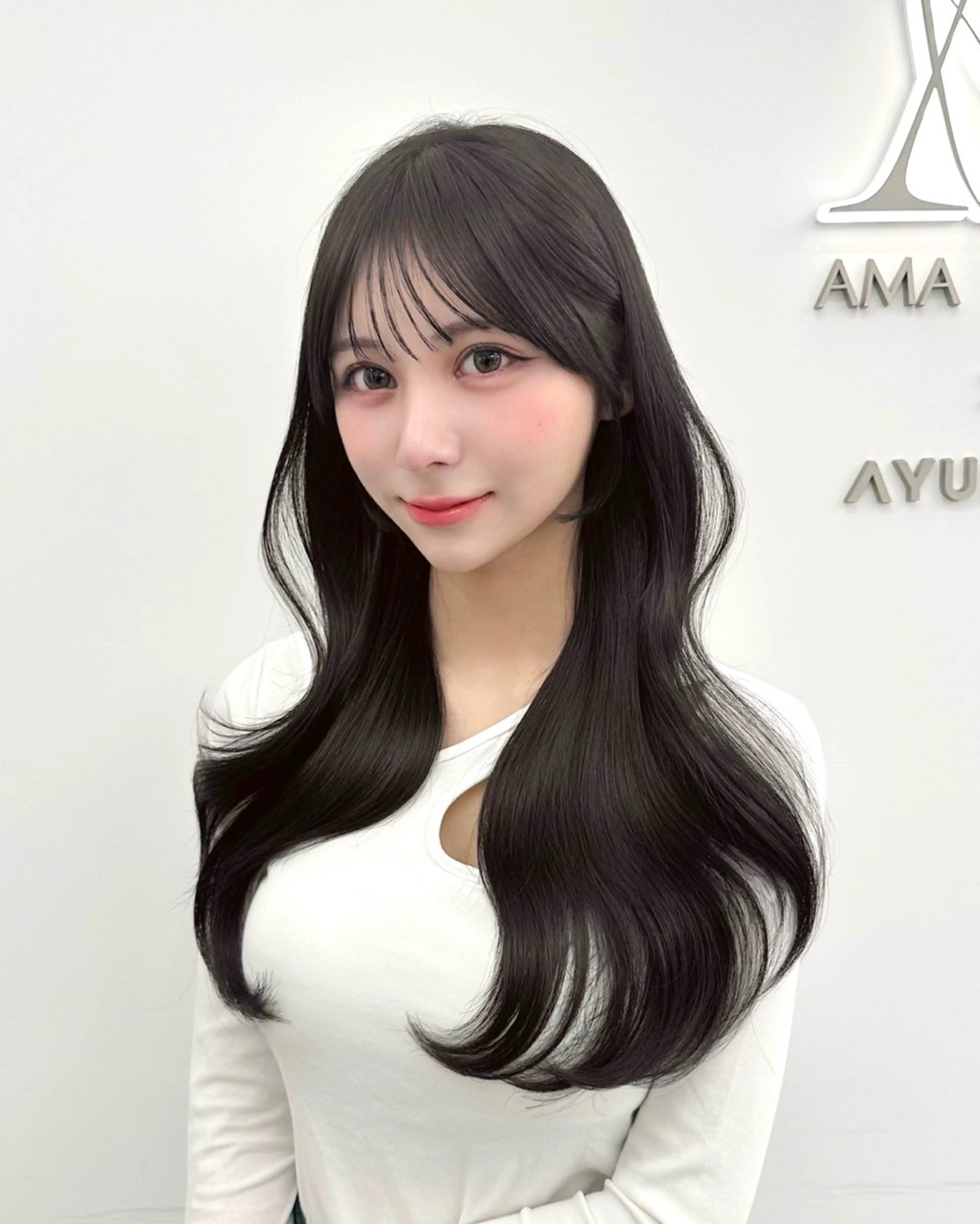ミディアム カラー カット ヘアカラー トリートメント 🇰🇷韓国風くびれ ヘア🇰🇷中村優大のヘアスタイル