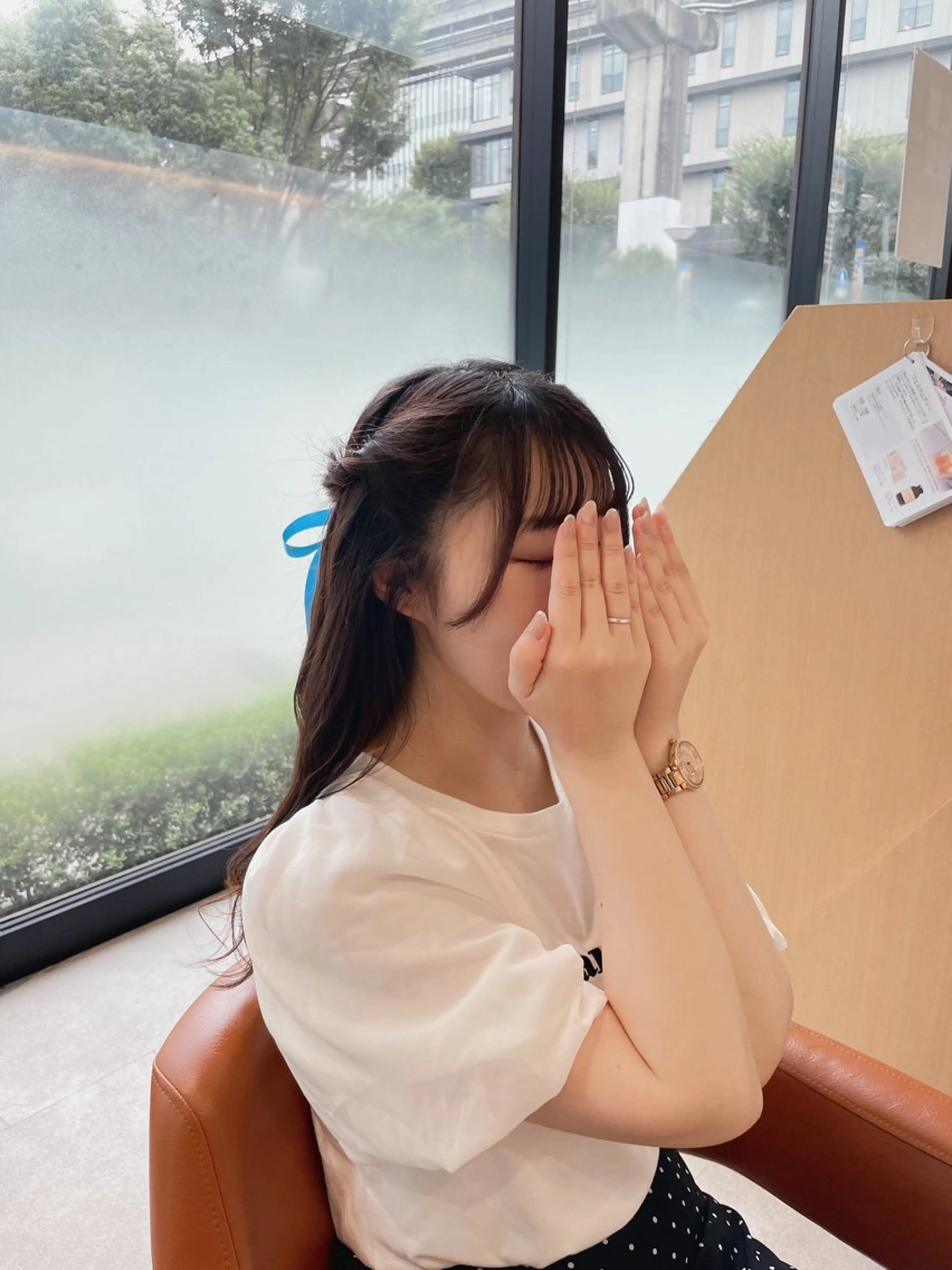 セミロング カラー ヘアアレンジ キッズ 加藤 愛実のヘアスタイル