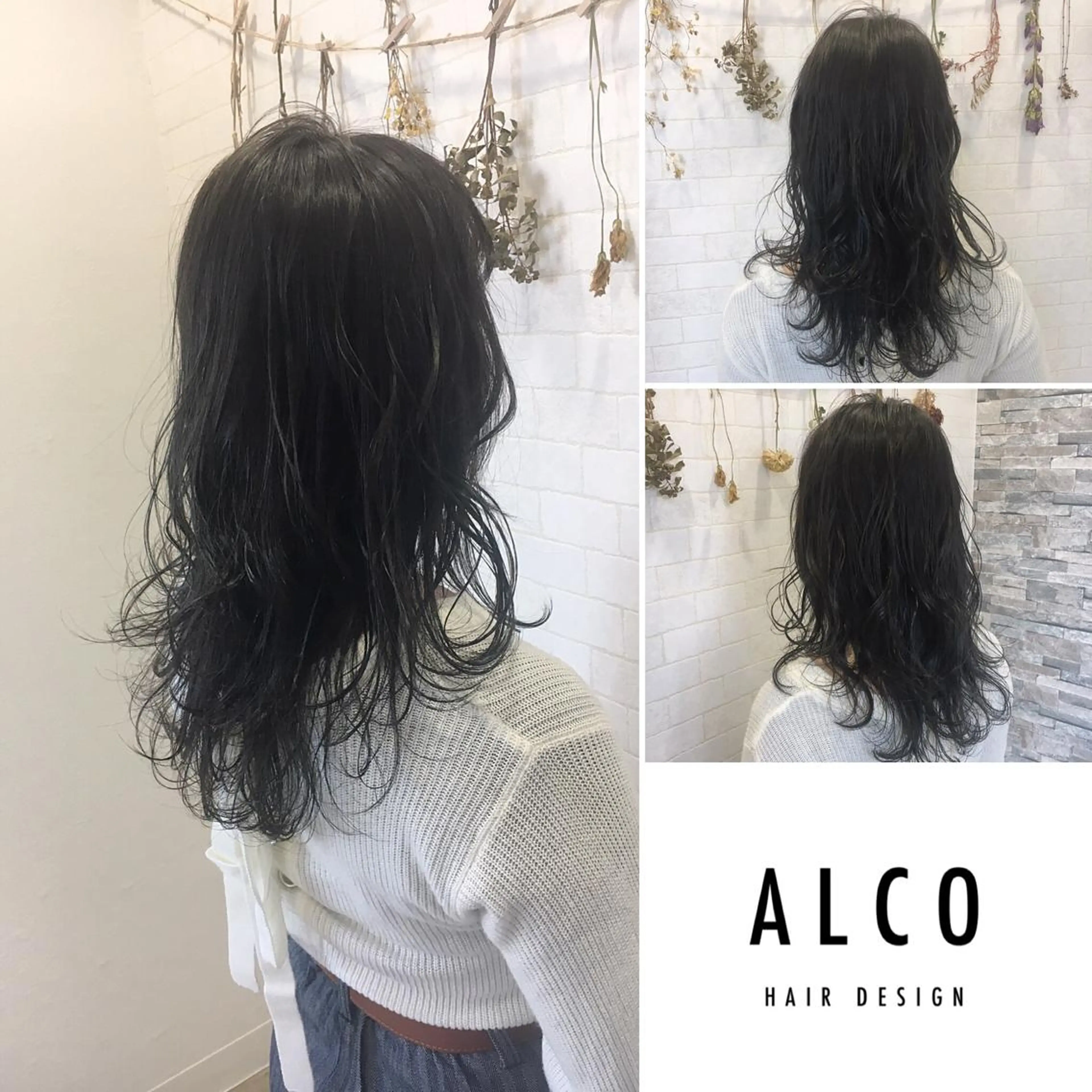 セミロング カラー ワタイショウタ 髪質改善✨アイブロウのヘアスタイル