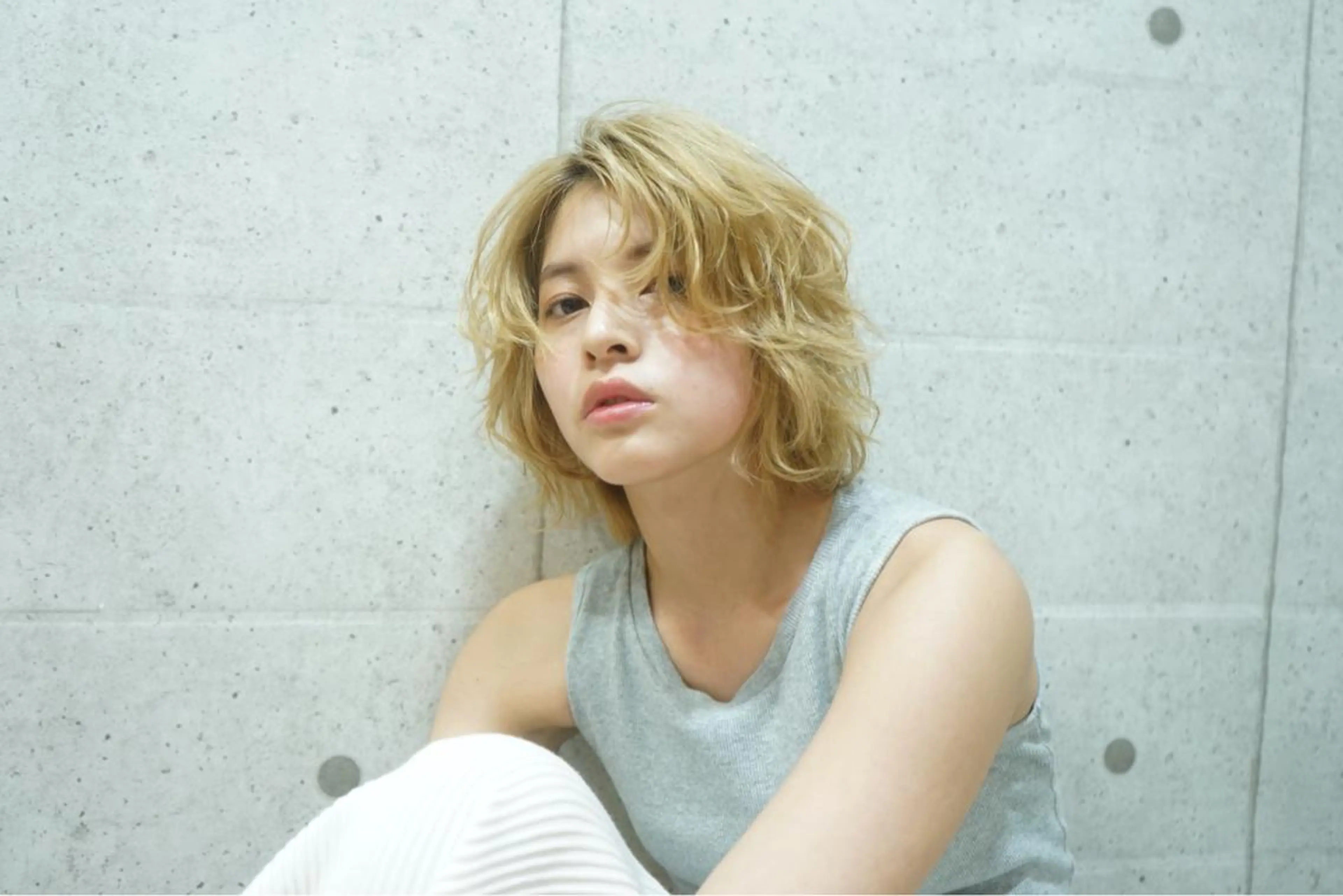 ミディアム カラー パーマ 可愛いを作る神 ナオヒロのヘアスタイル