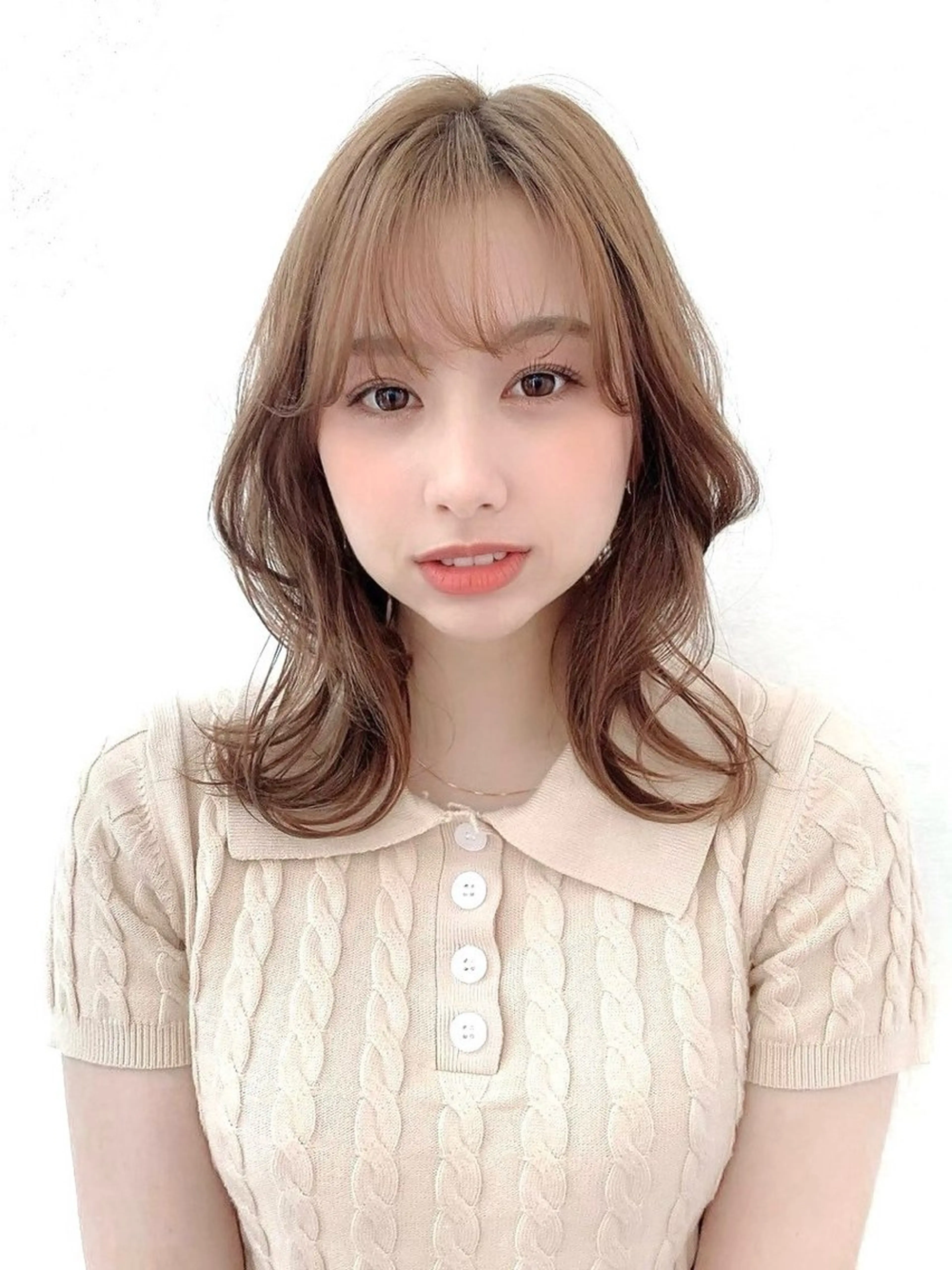 ミディアム JYUNESU  銀座所属・❕縮毛矯正モデル 募集中❕nanaのヘアスタイル