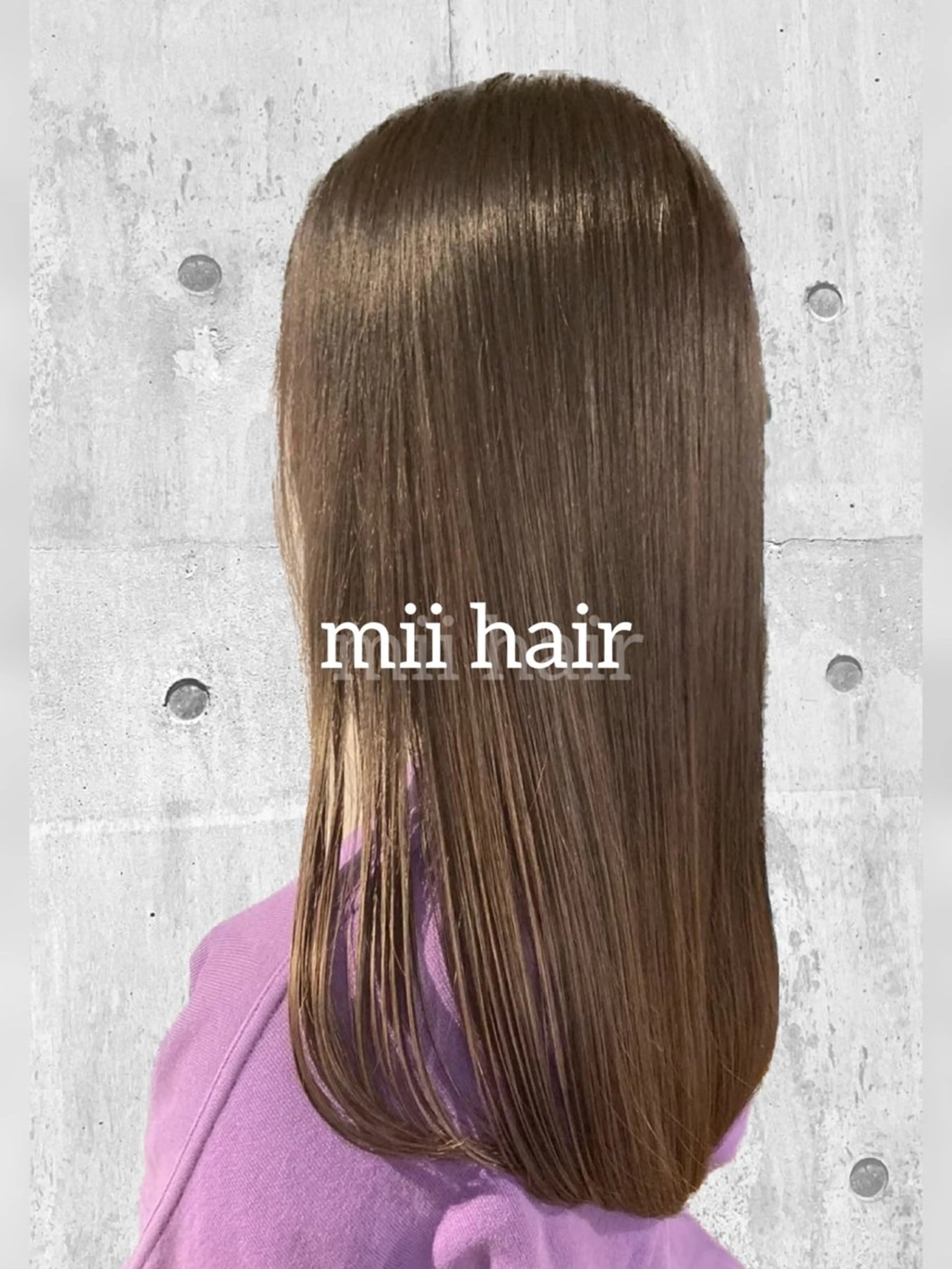 セミロング カラー ベージュカラー オリーブベージュ カット ヘアカラー トリートメント Miku❇️ フェイスレイヤーのヘアスタイル