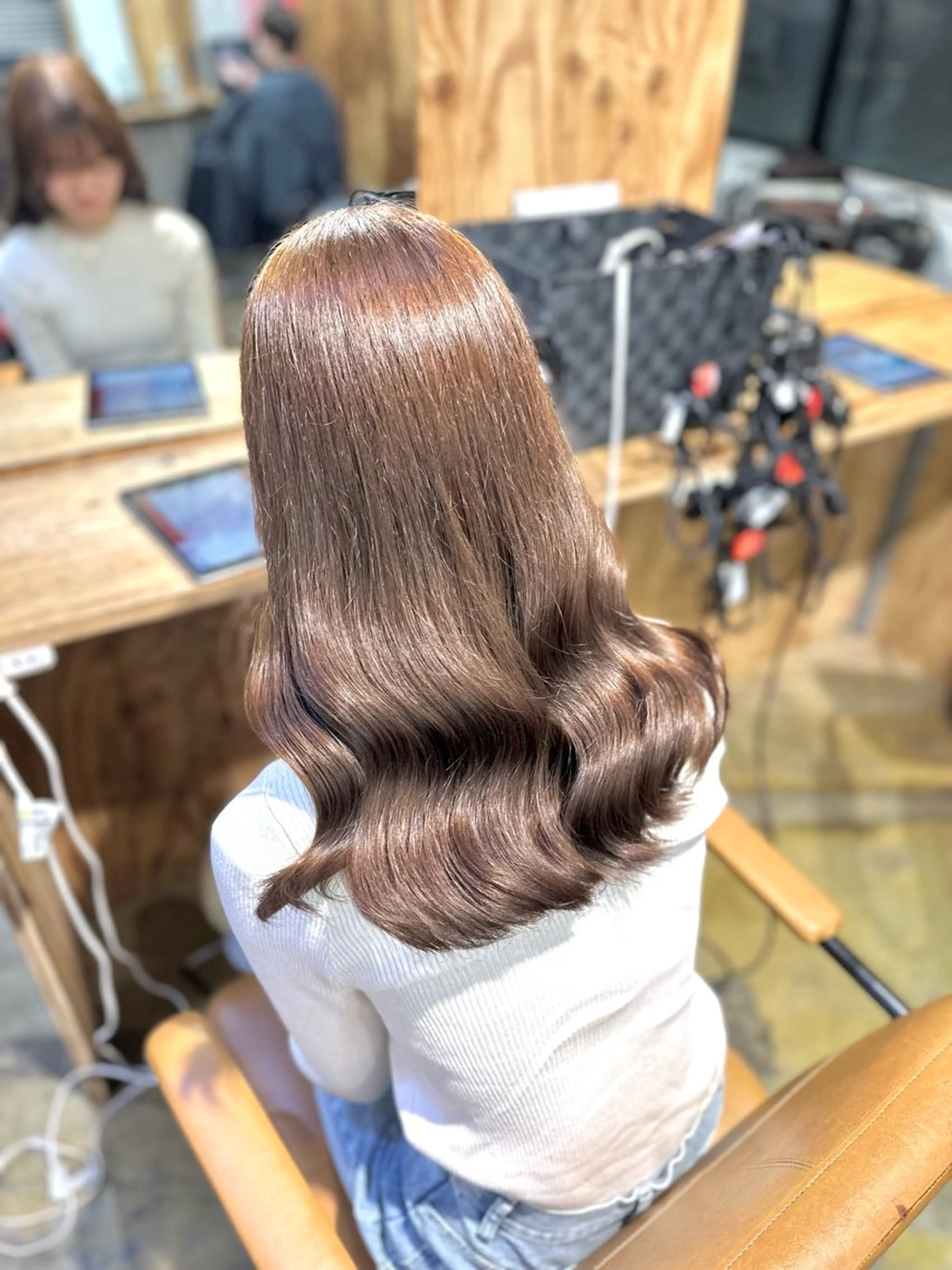 ロング カラー ヘアカラー ︎︎カイ ミズキ 🐰𝜗𝜚のヘアスタイル