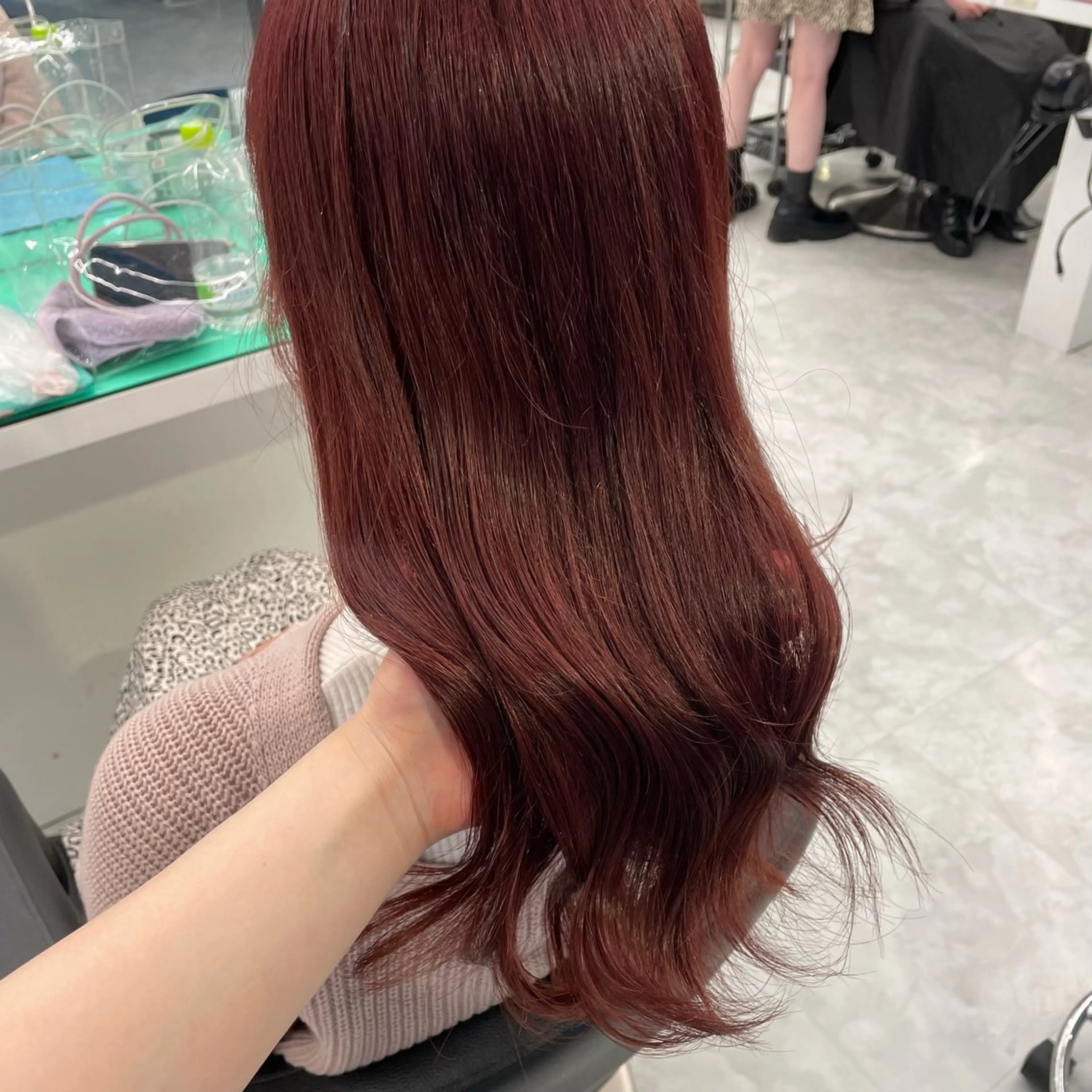 ロング カラー ブリーチ ブリーチなしカラー カット ヘアカラー ヘアセット 透明感/艶髪/💖 トレンドスタイル💖のヘアスタイル