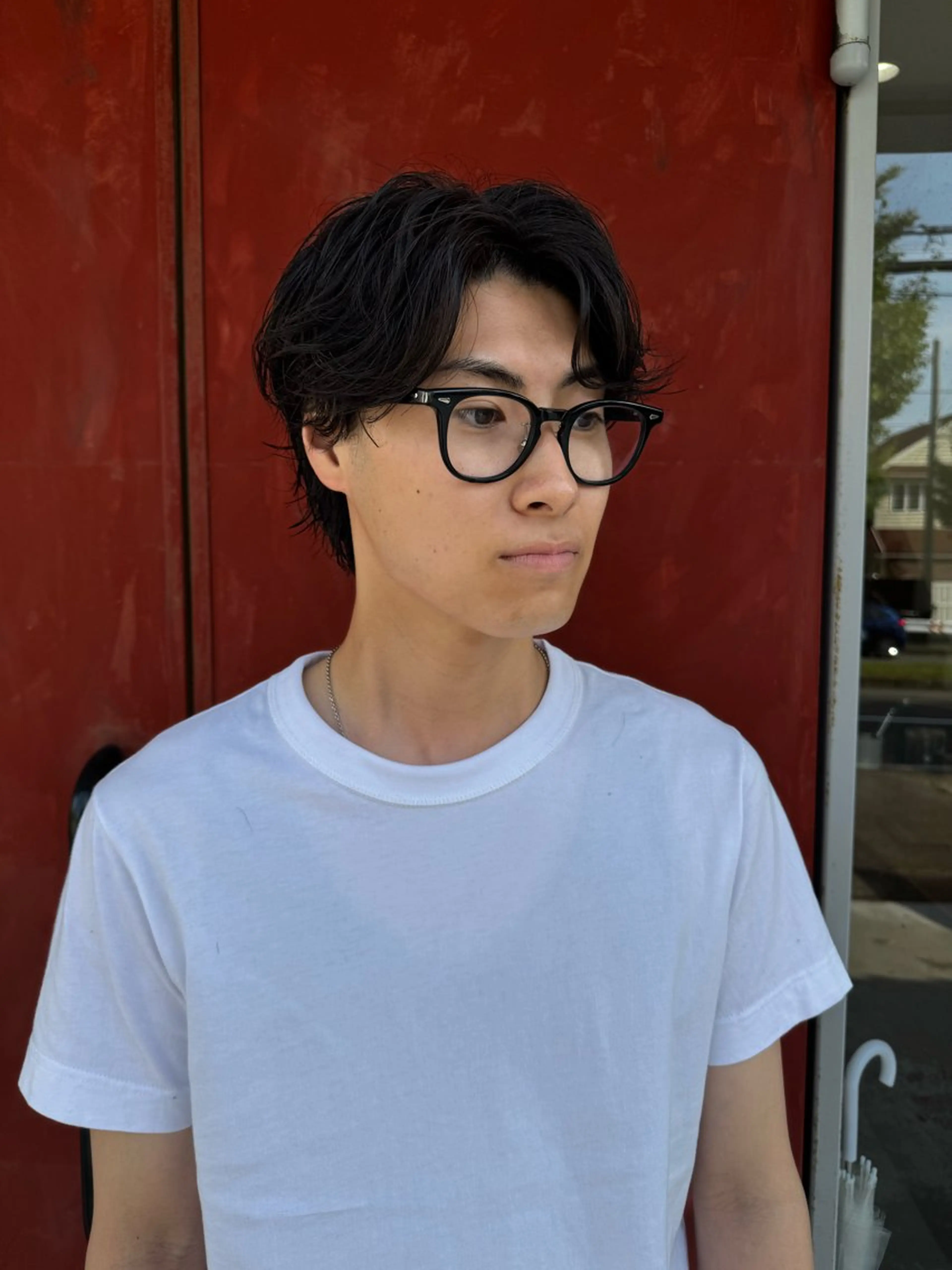 パーマ メンズ センターパート メンズパーマ カット hair vaton所属・ヤハタ ダイキのヘアスタイル