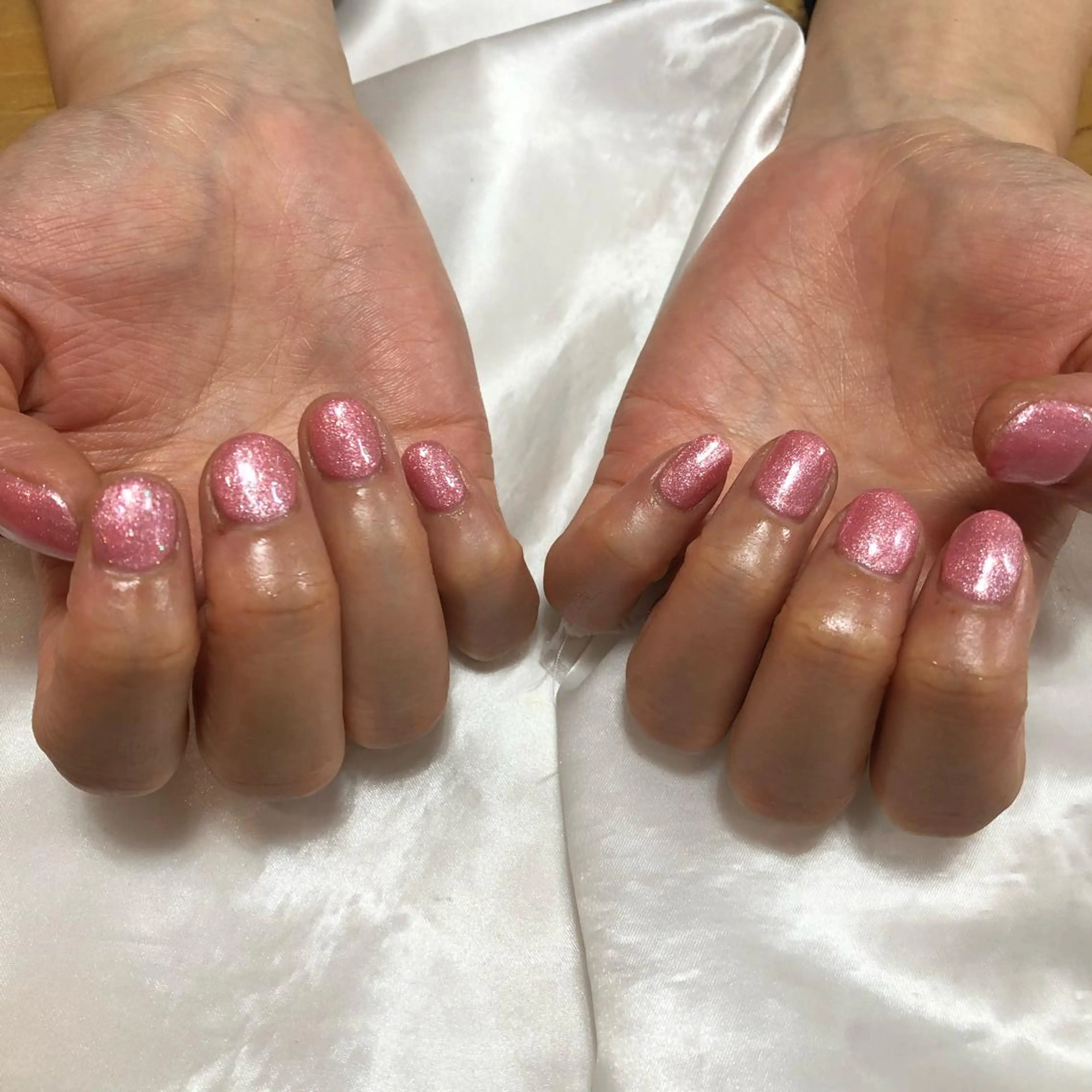 ネイル キラキラネイル ピンク Ibuki 🎀仙台パルコ🎀のマツエク・マツパデザイン