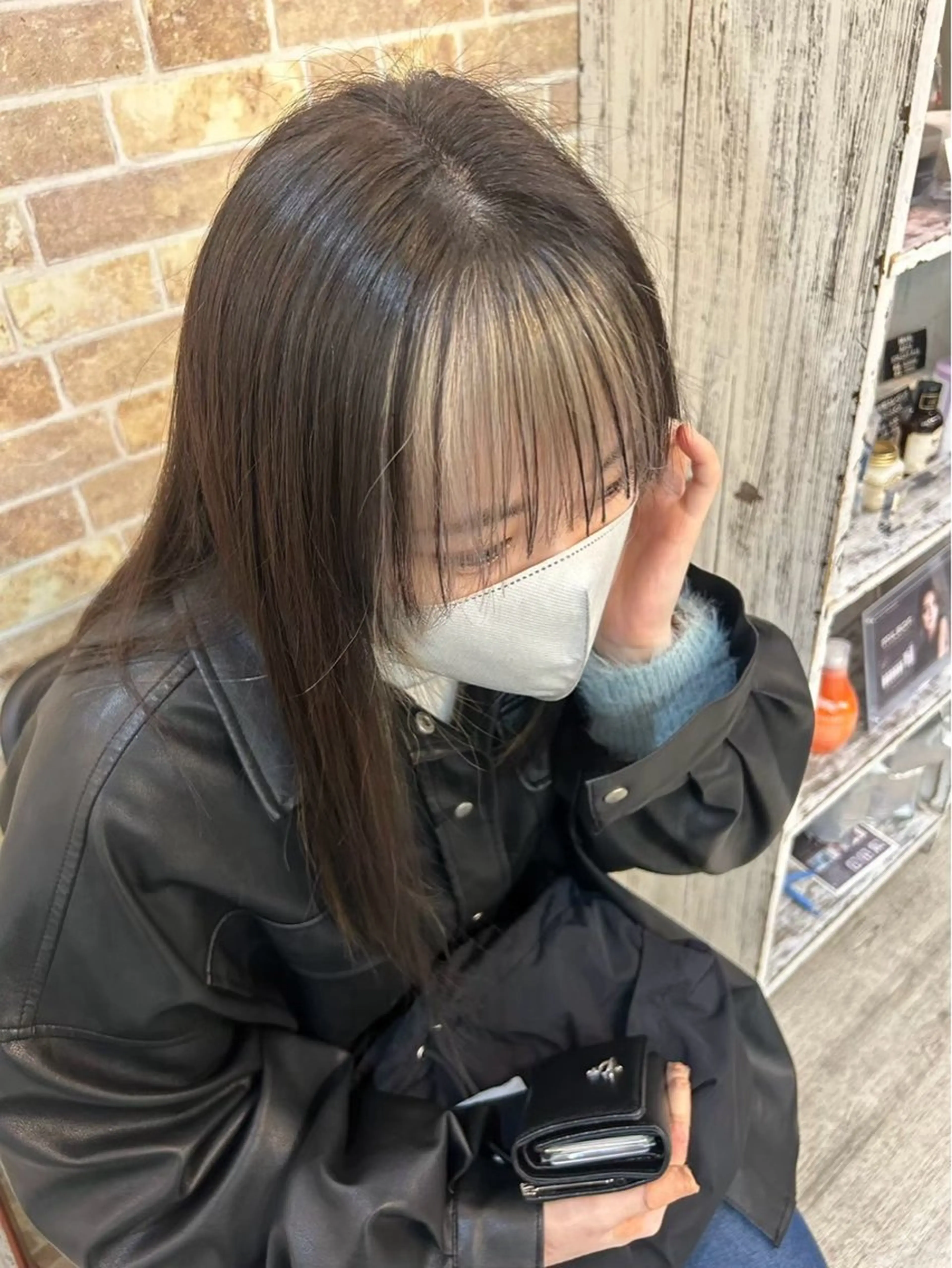 カラー ミストバング  フェイスフレーミング ヘアカラー 🐒みき ゆうか🐒のヘアスタイル