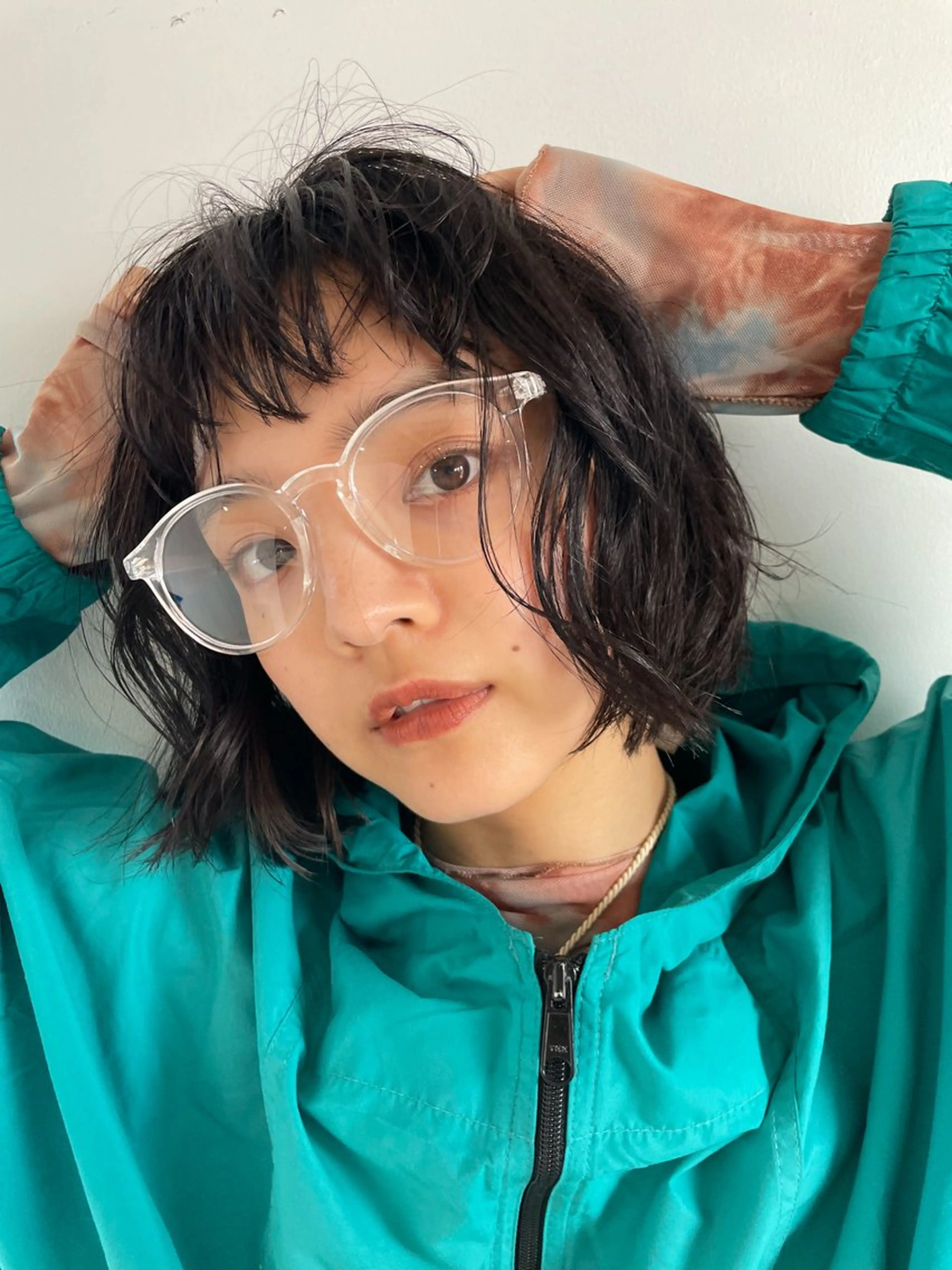 ミディアム カラー ボブレイヤー ボブ レイヤーカット カット ヘアカラー Takuma Suzuki中目黒のヘアスタイル