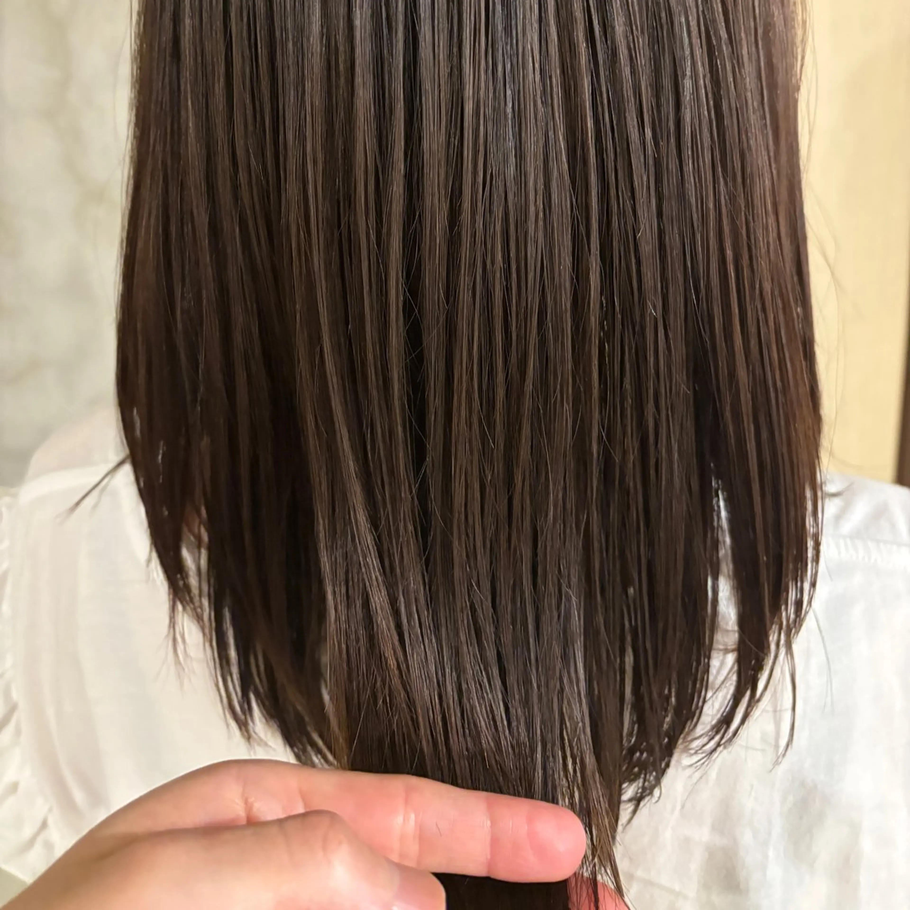セミロング カラー 髪質改善 カット ヘアカラー トリートメント niche(ニーチェ)所属・落合 優樹のヘアスタイル