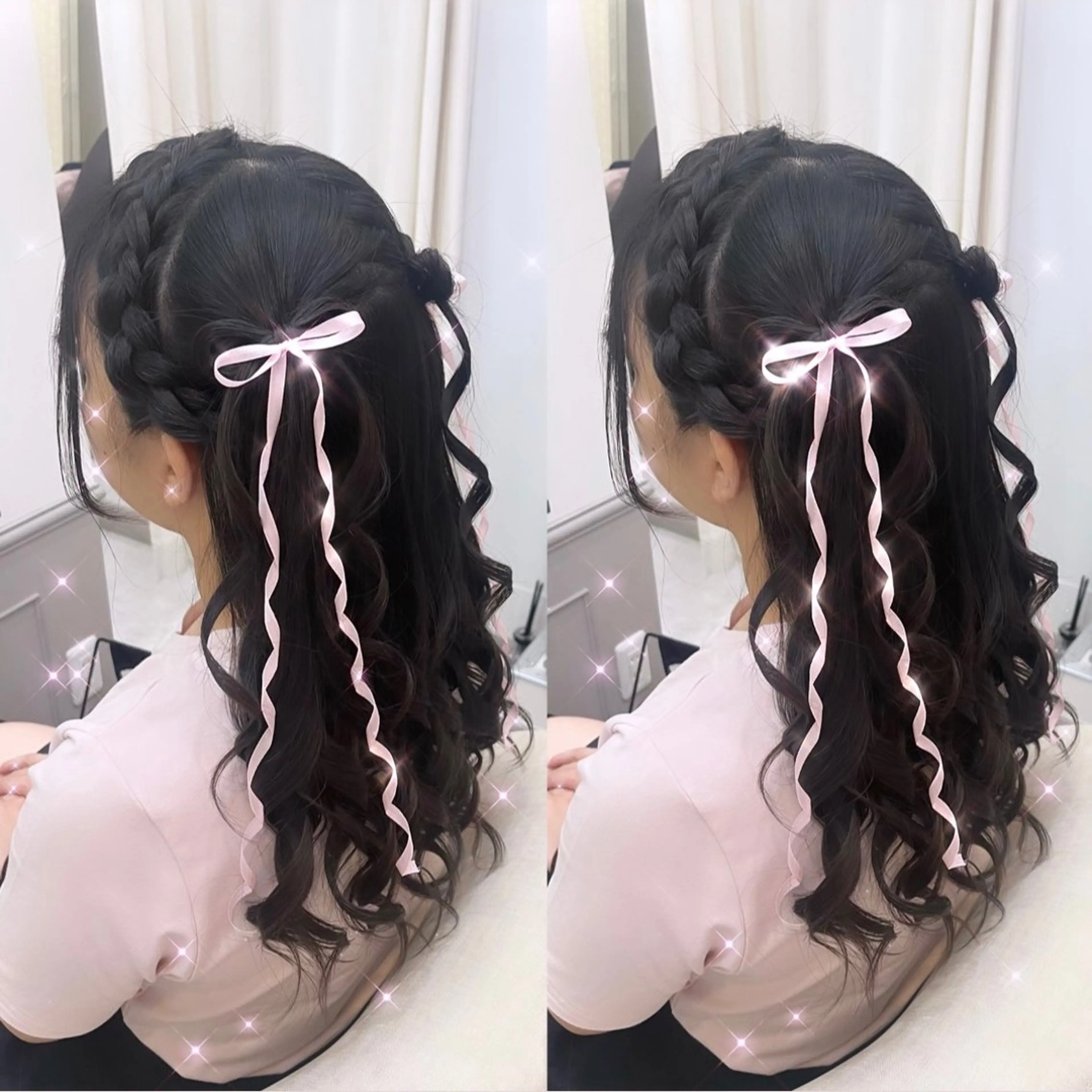 ロング ヘアアレンジ ヘアセット lien ヒジリのヘアスタイル