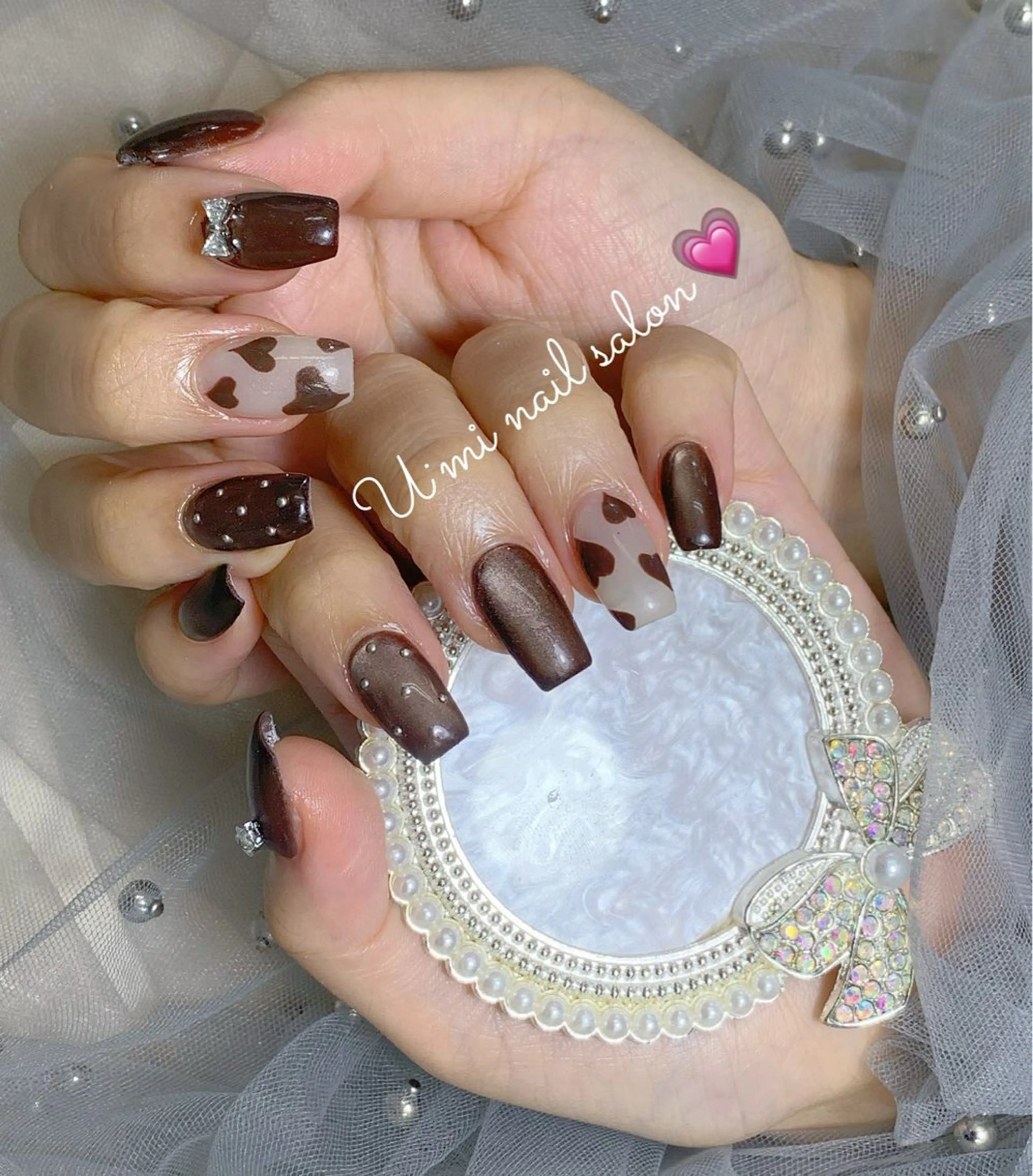 ネイル 持ち込み ハンドネイル Ｕ·Mi nail salon所属・u・mi  上野御徒町パラジェルのネイルデザイン