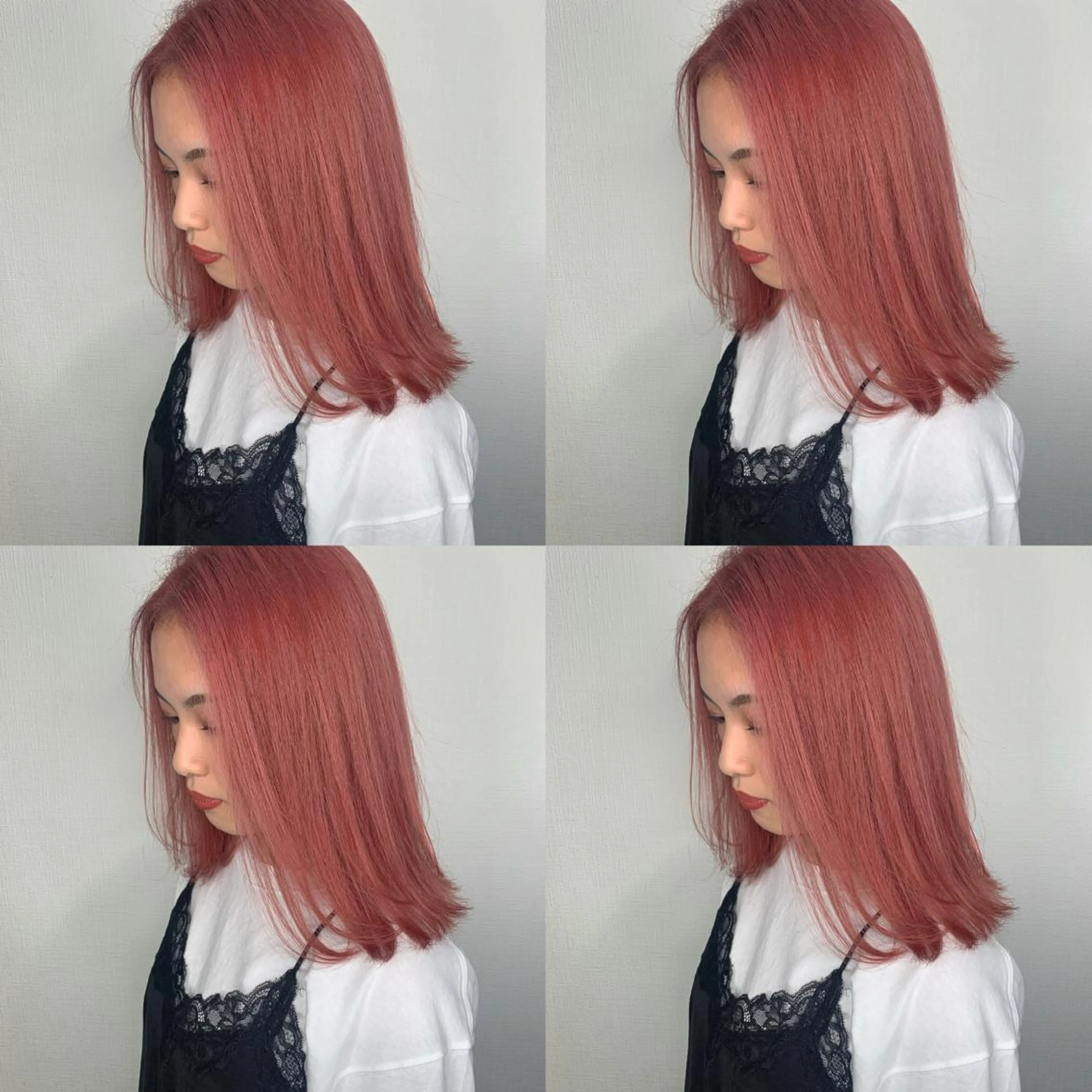 ミディアム ヘアカラー 袴田 伊代のヘアスタイル