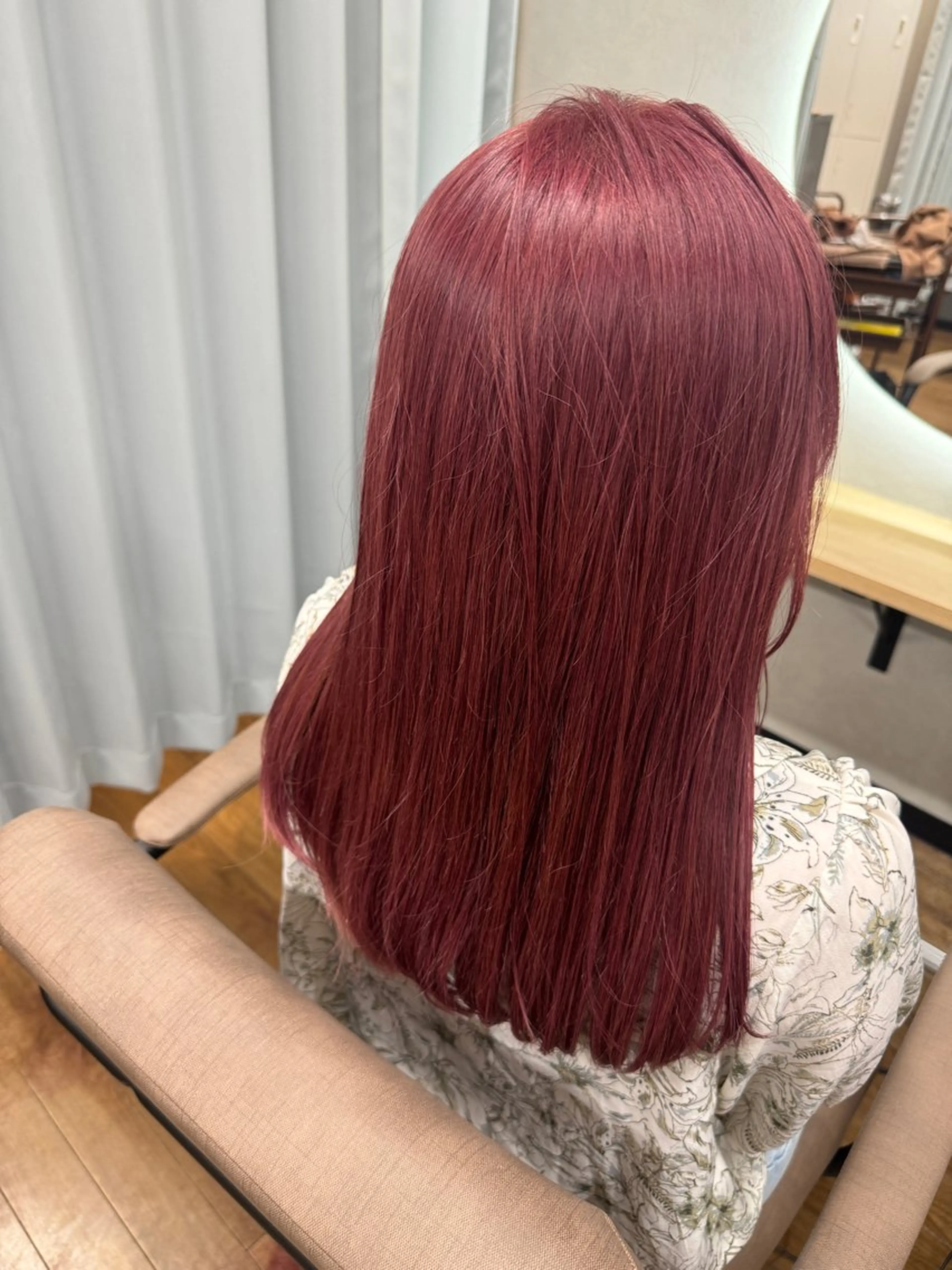 ロング カラー ピンクカラー TELA HAIR幕張本郷店所属・TELA幕張本郷店 Namikaのヘアスタイル