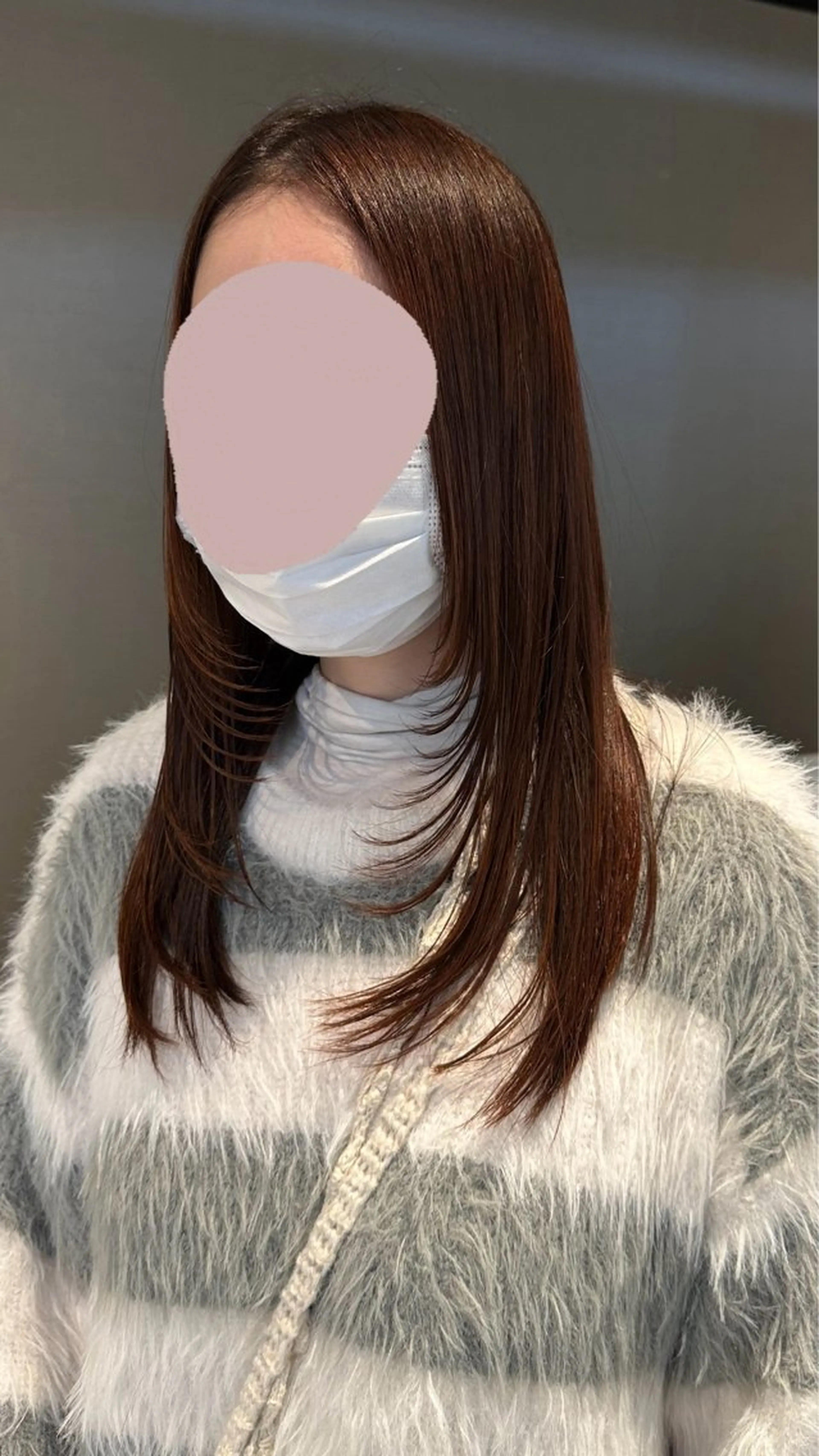 ロング ハイレイヤー レイヤーカット ボブ、小顔レイヤー 暖色カラーほのか🍒のヘアスタイル
