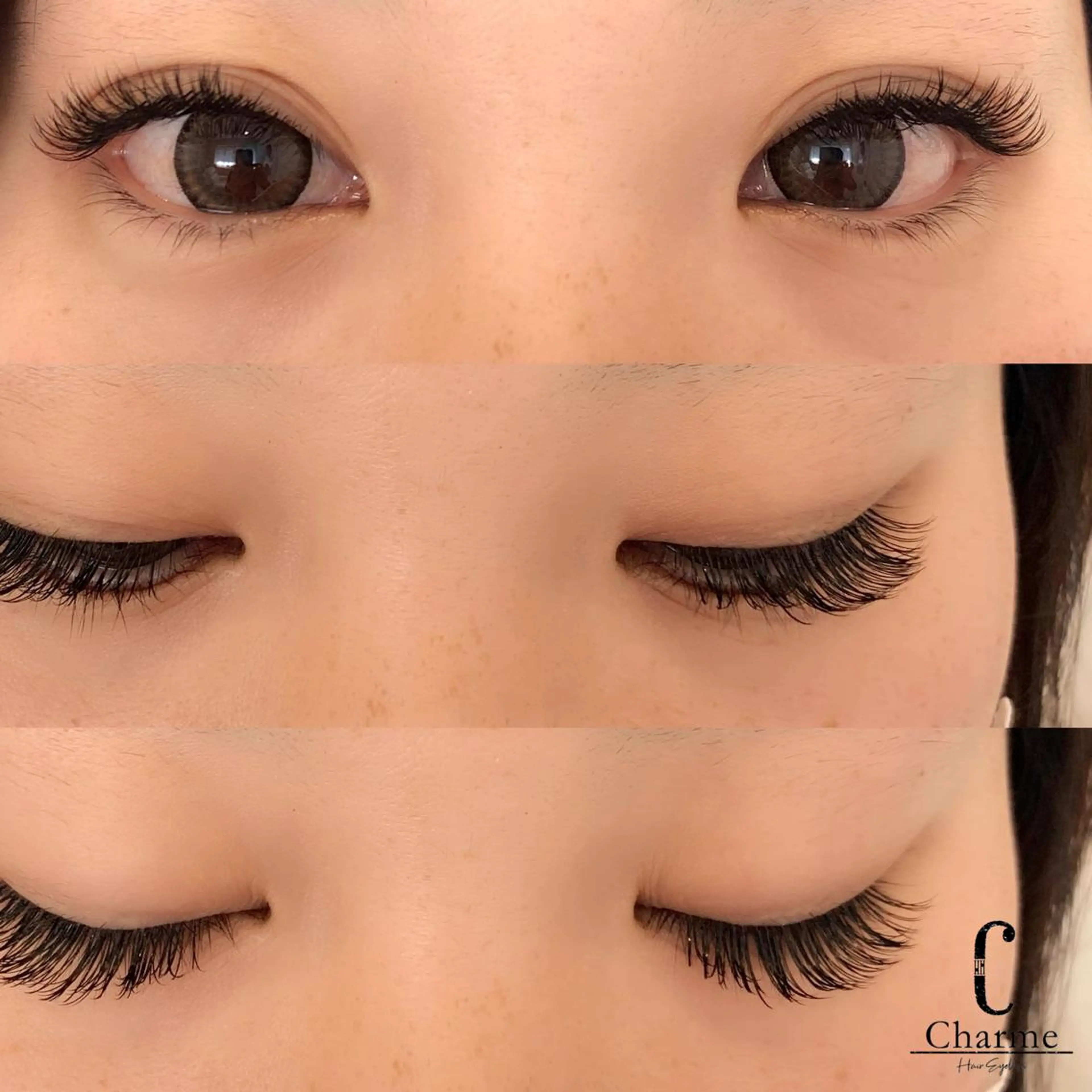 マツエク・マツパ バインドロック 完全個室‼︎Charme(シャルム)美容室併設eyelashサロン所属・【Charme 】 シャルムのマツエク・マツパデザイン