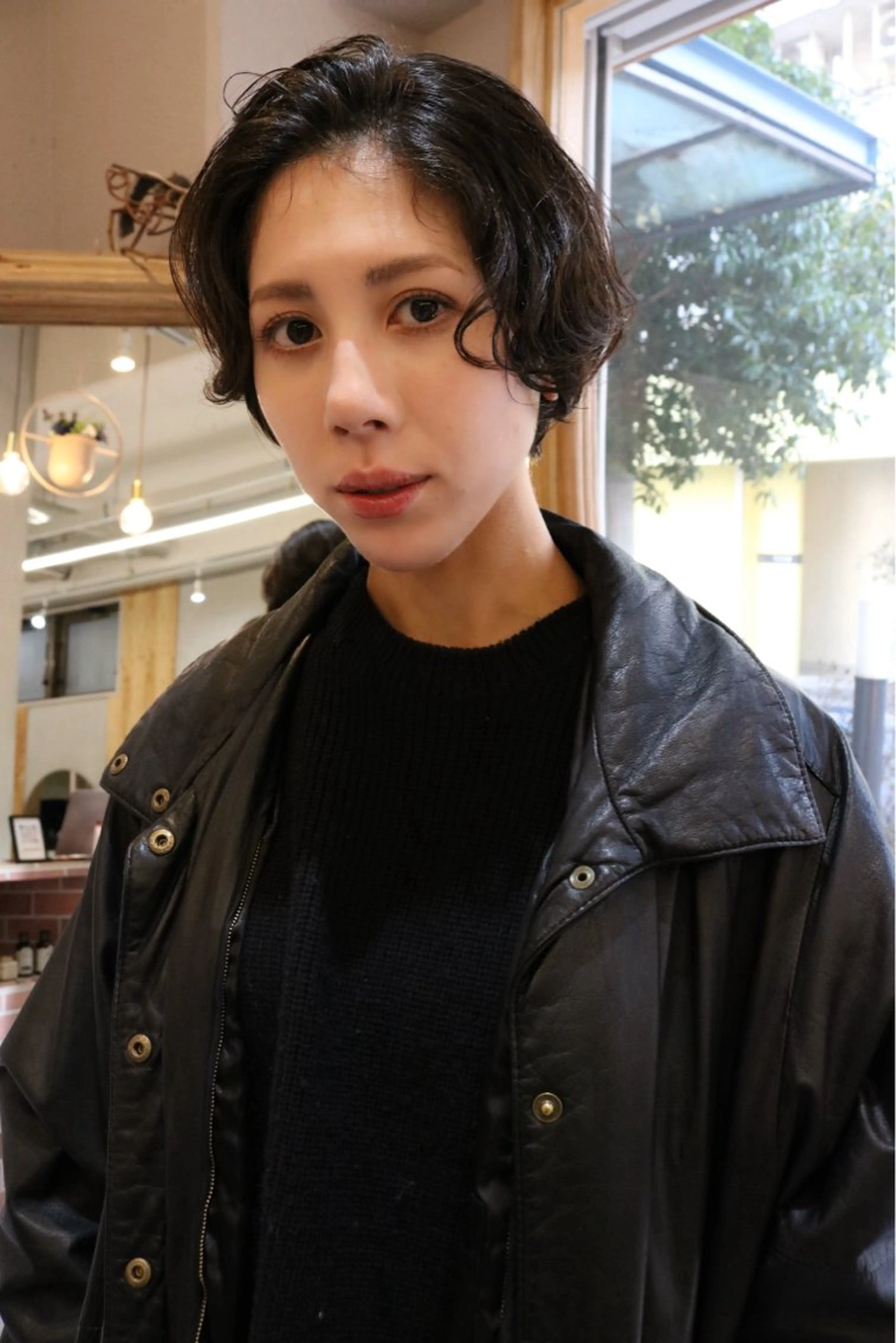 ショート パーマ カット パーマ トリートメント 松村 澪里のヘアスタイル