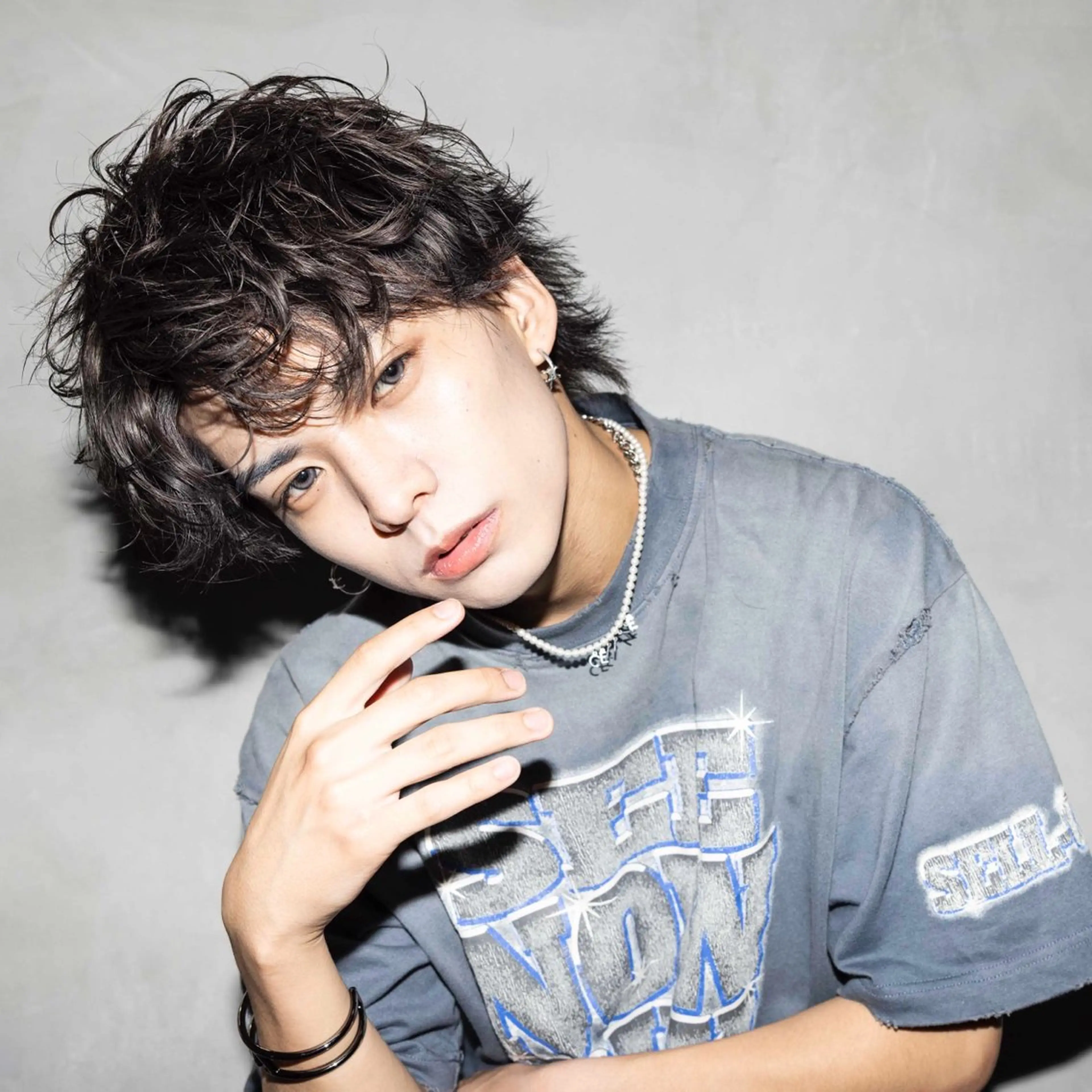 ショート パーマ メンズ マッシュ レイヤーカット dot.グループ指名 No.1橋本滉太のヘアスタイル