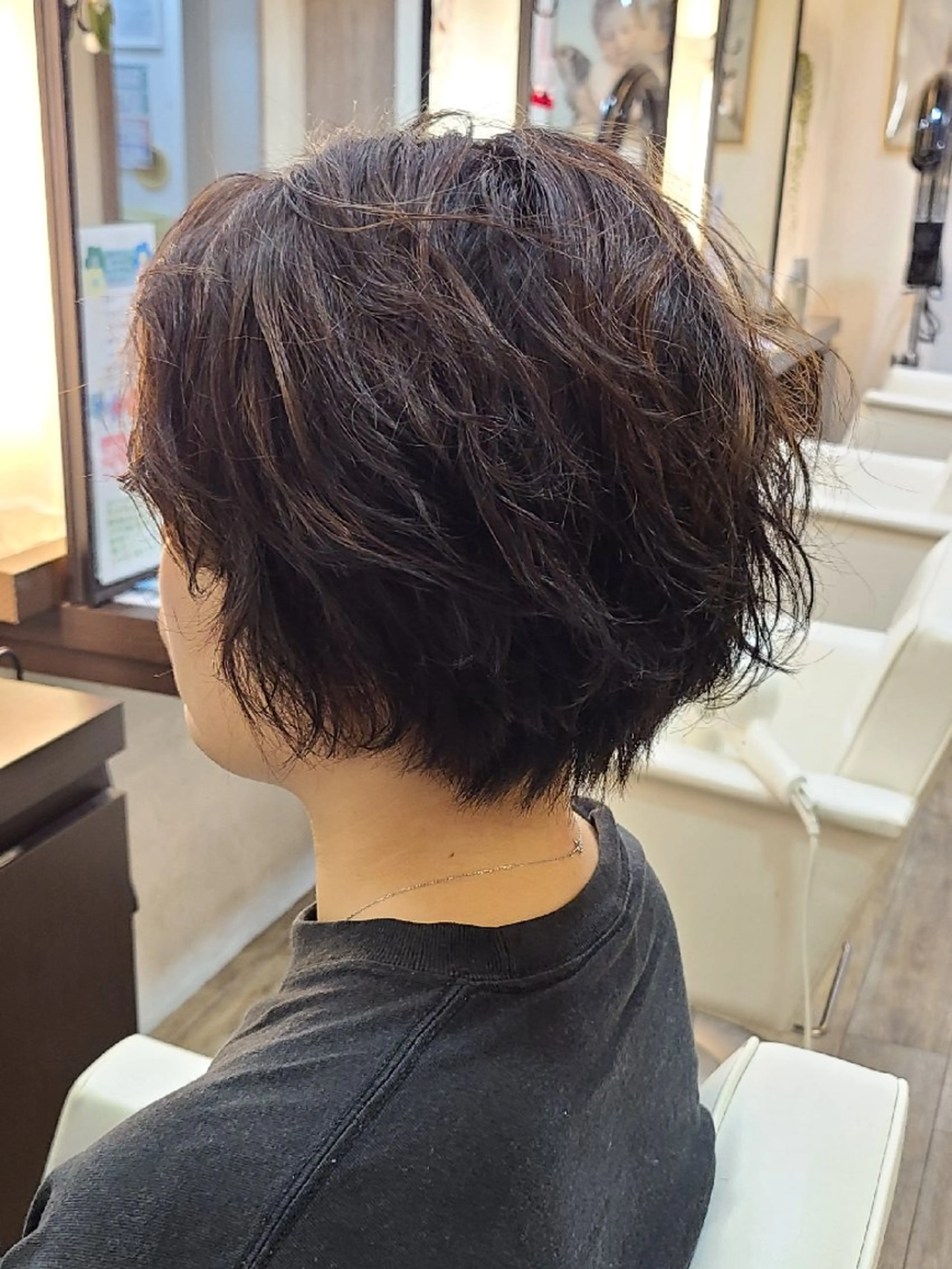 パーマ ショート パーマ hair make  ange 所属・赤池 彩のヘアスタイル