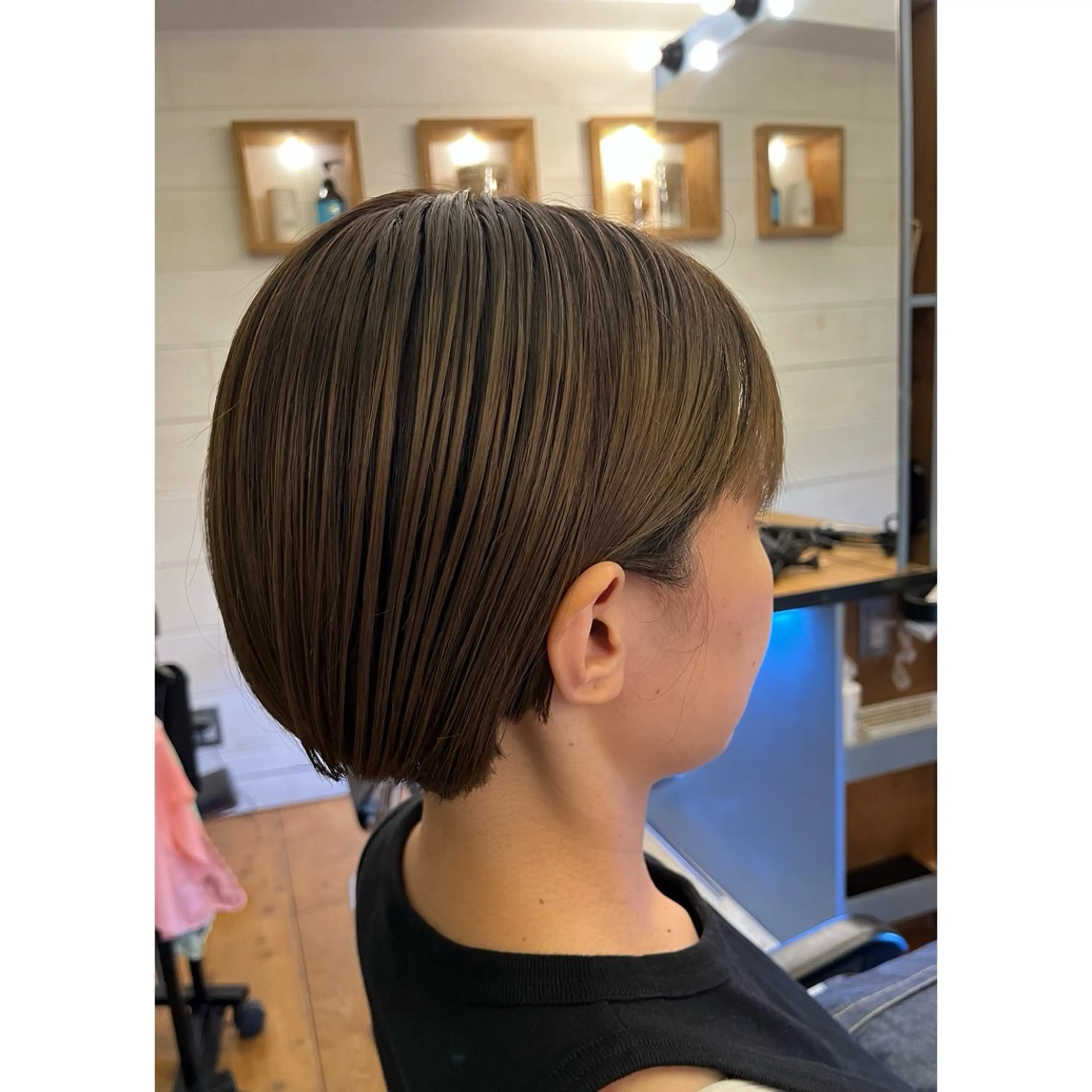 ショート カット ヘアカラー トリートメント Lagom なかだのヘアスタイル