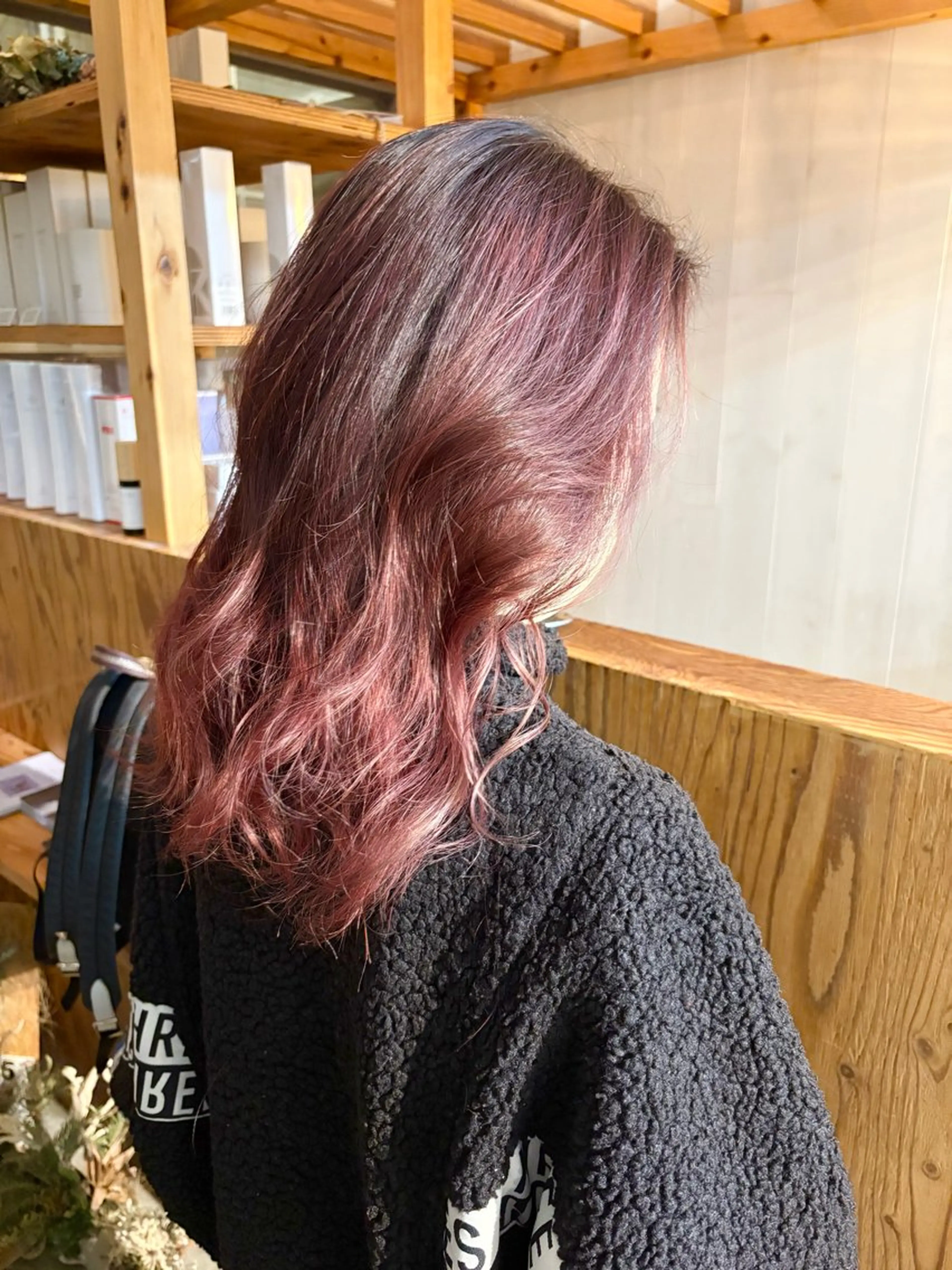 セミロング カット ヘアカラー Nicoru*所属・園田 綾佳のヘアスタイル
