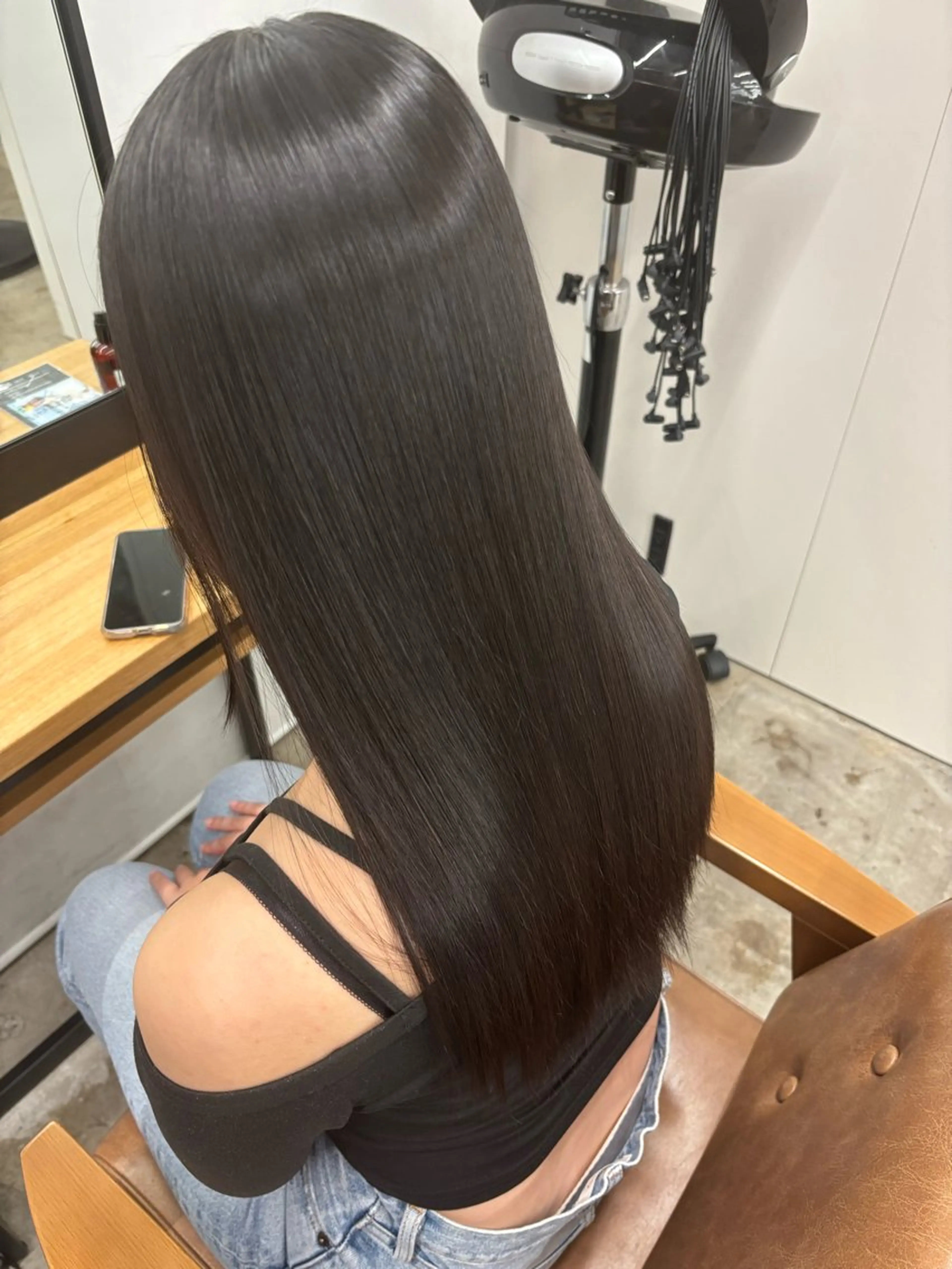 カラー 縮毛矯正 トリートメント ダメージレス艶カラー MISAKI🦋のヘアスタイル