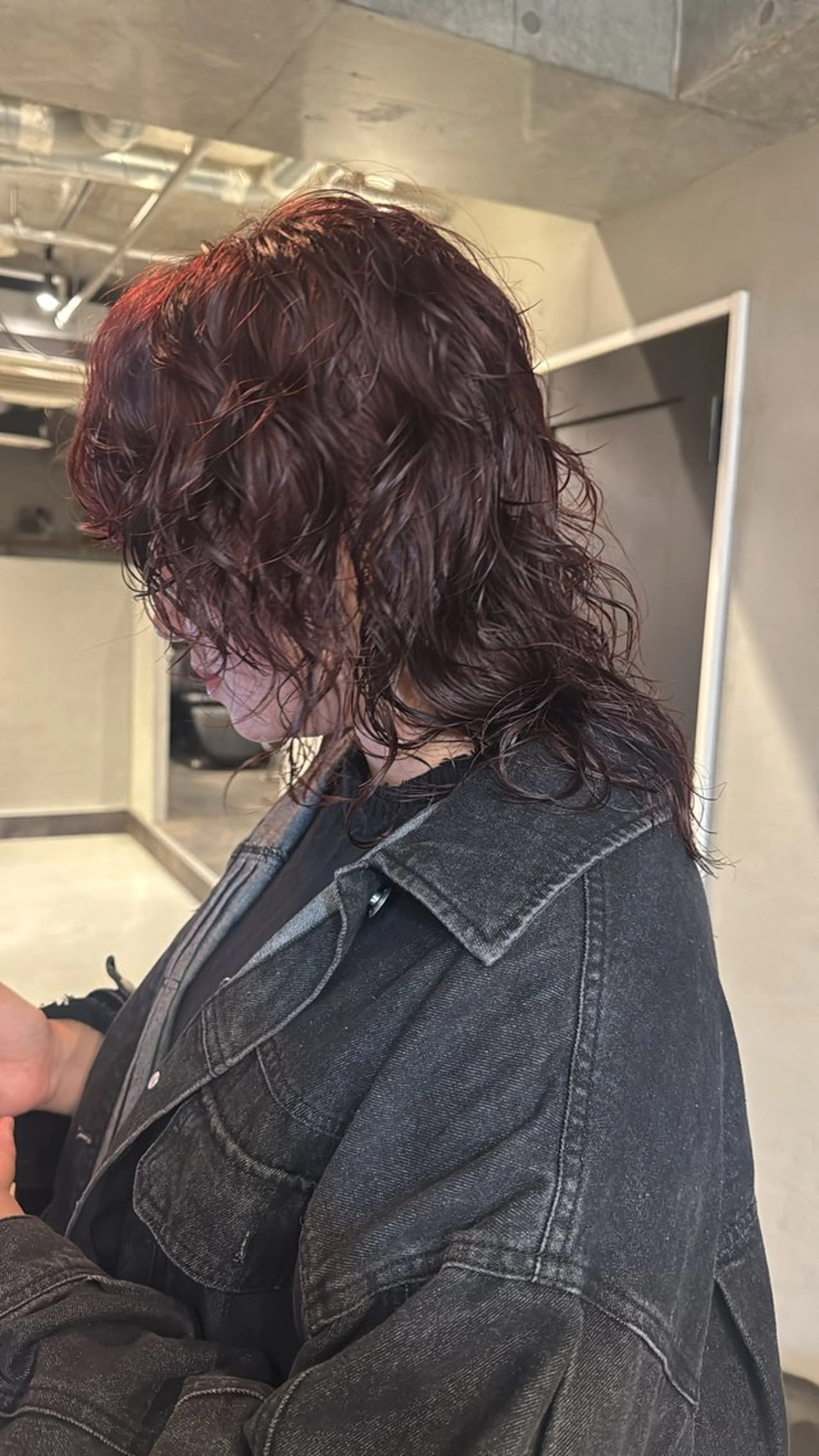 ミディアム カット ヘアカラー パーマ トリートメント 鎌田健/ パーマ/レイヤーのヘアスタイル