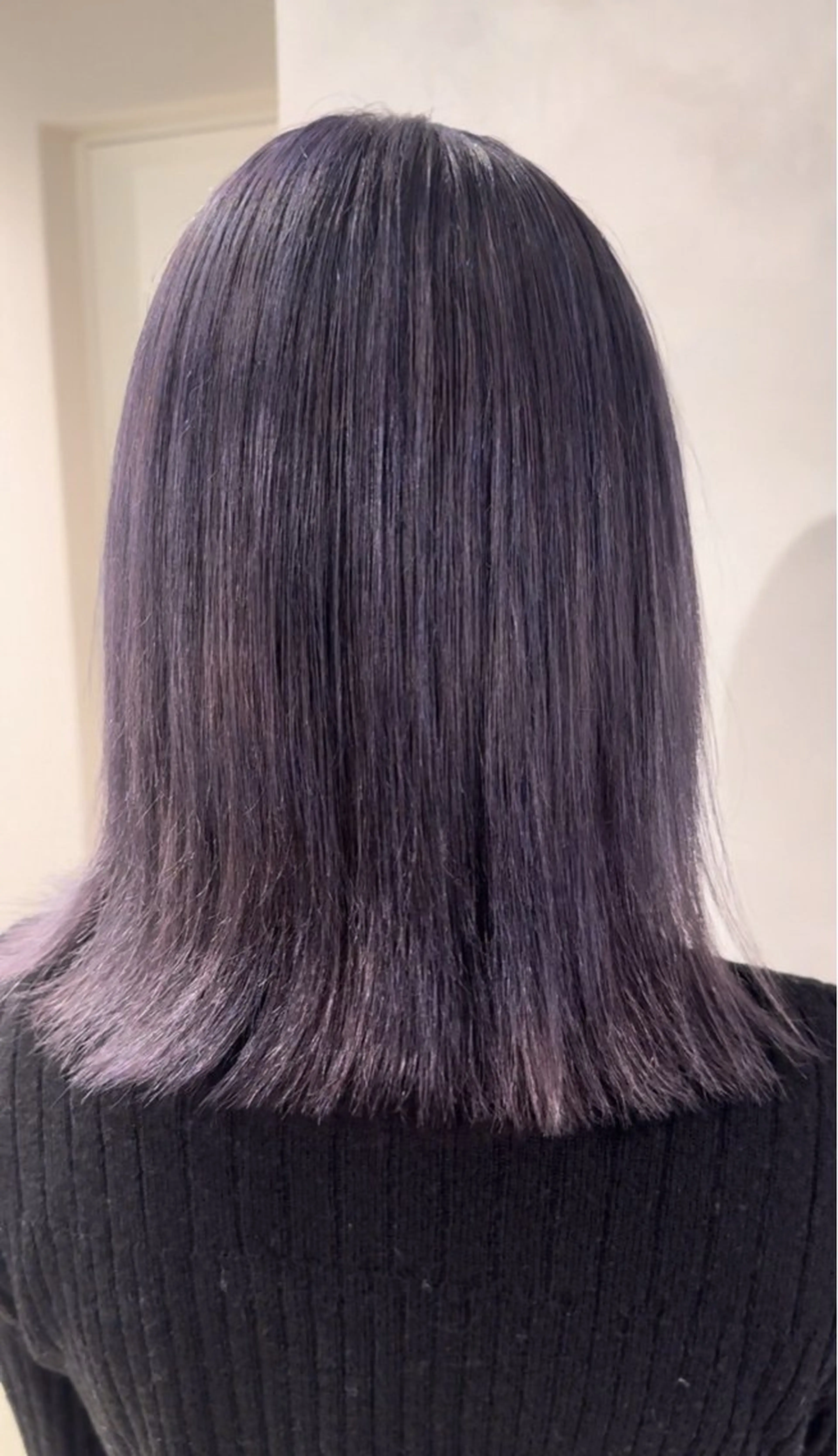 ミディアム カラー パープルカラー カット ヘアカラー トリートメント 透明感カラー✨艶髪 制作🌱山根あゆみのヘアスタイル