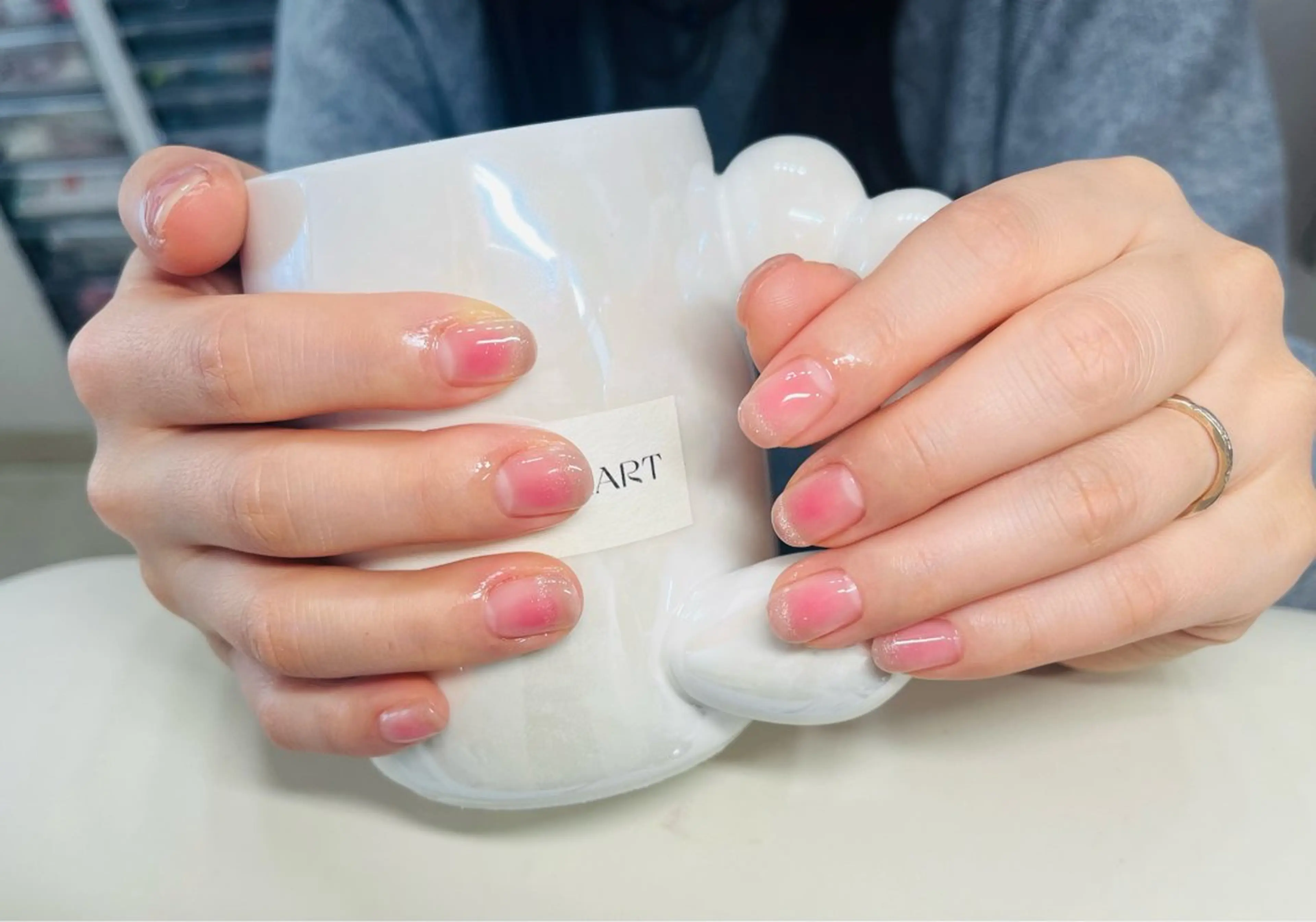 ネイル チークネイル マグネットネイル 🎀mimosa🎀 nailのネイルデザイン