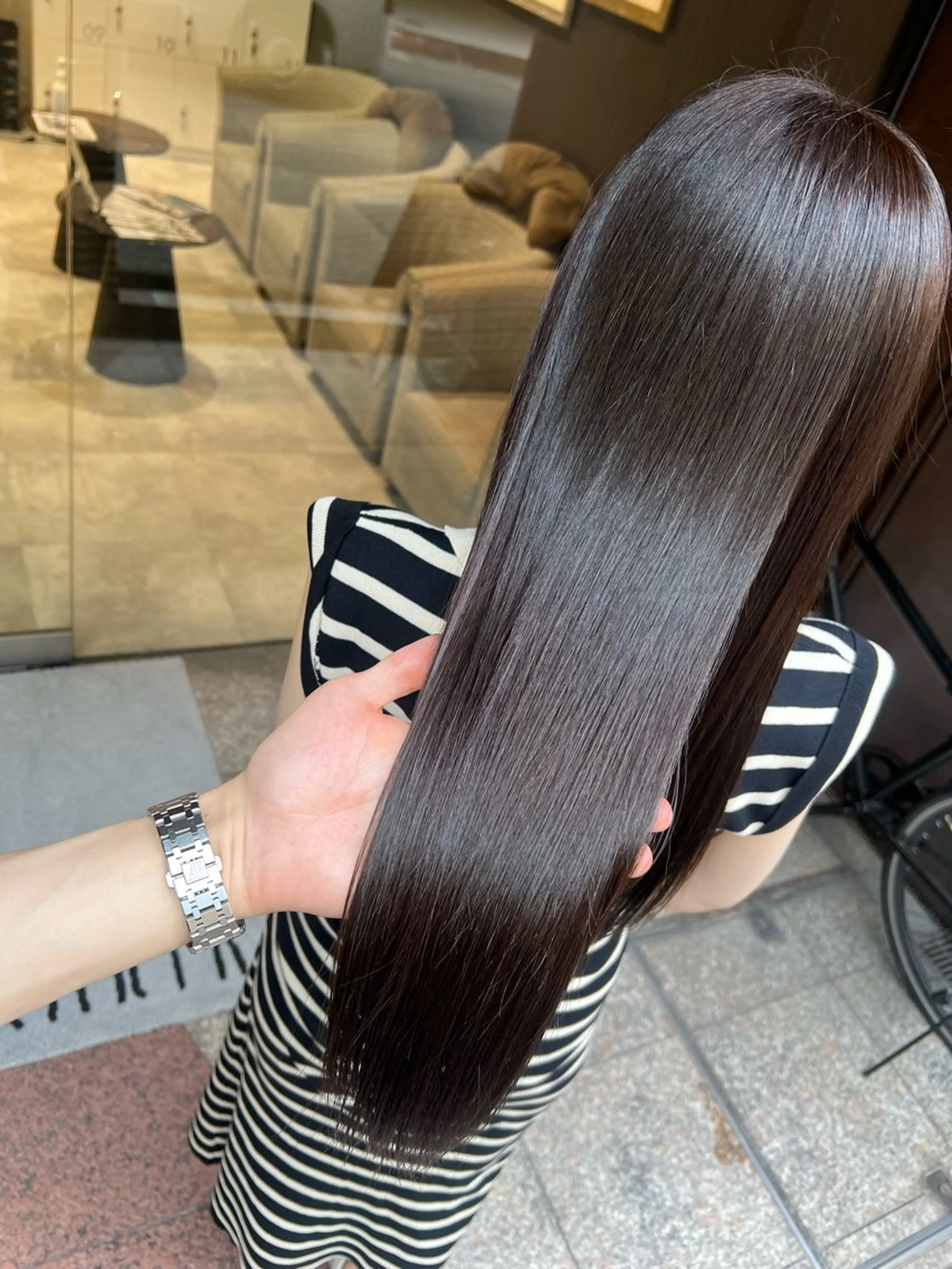 ロング トリートメント カット 縮毛矯正 美髪／透明感カラー 名古屋・栄・矢場町のヘアスタイル
