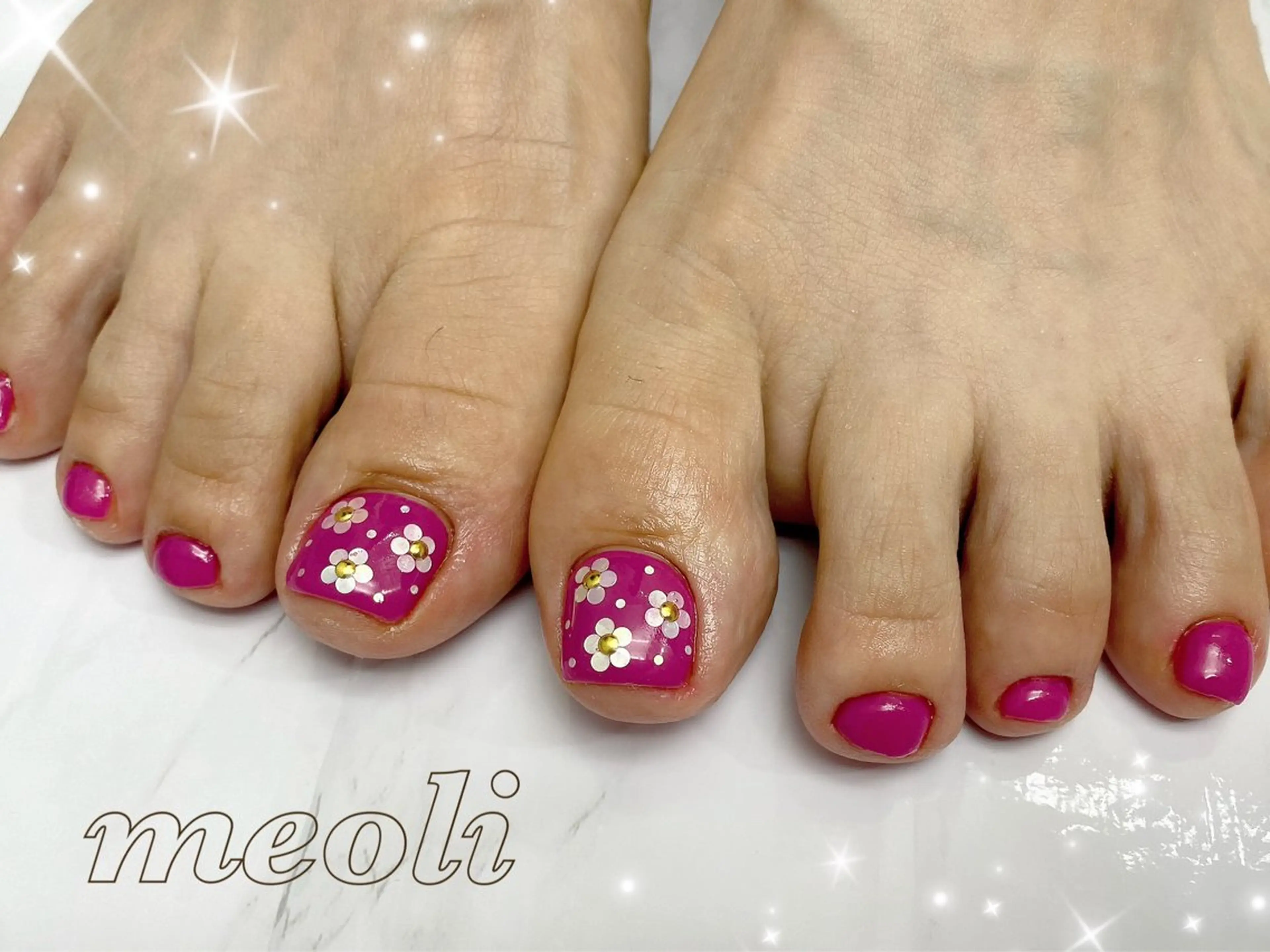 ネイル フットネイル nail salon meoli メグのネイルデザイン