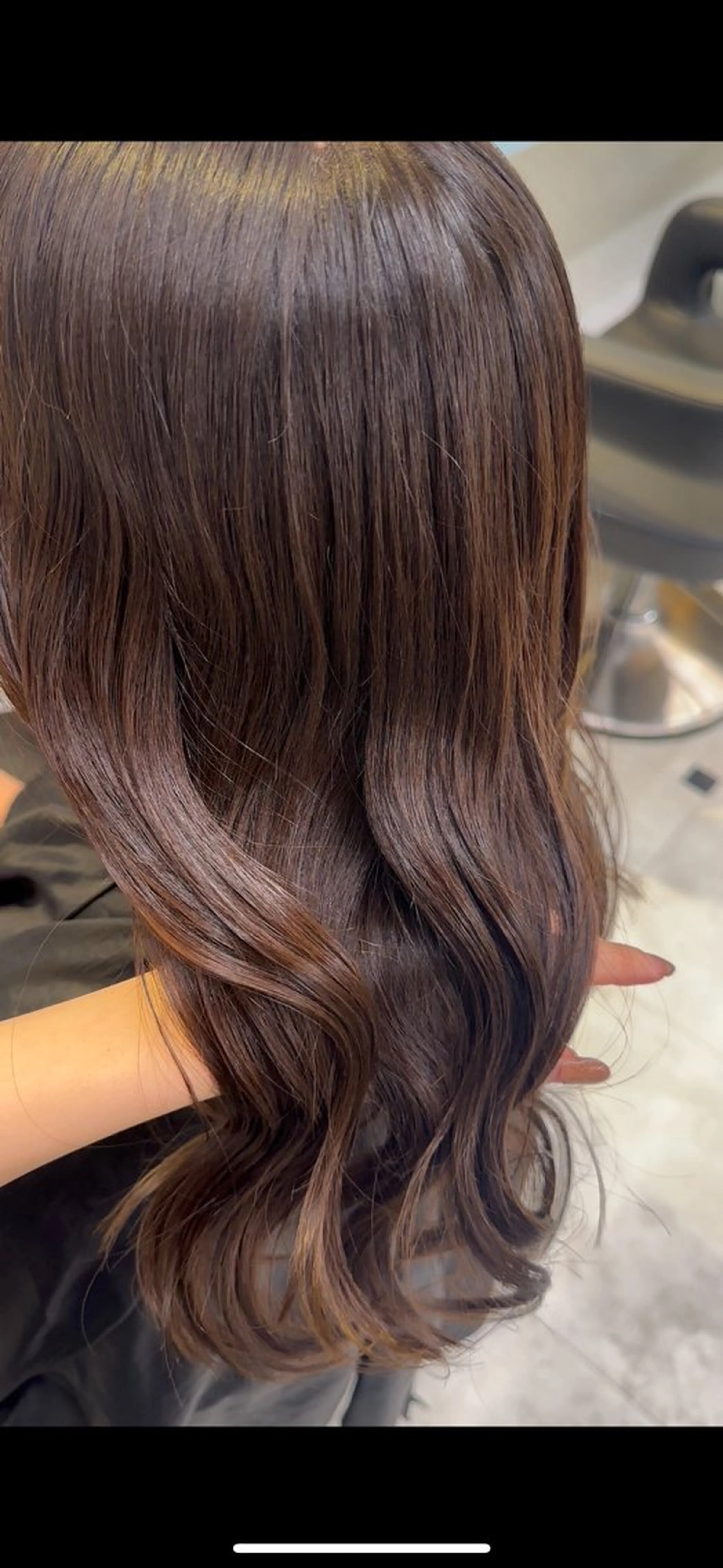 ロング カラー ブラウンカラー ヘアカラー トリートメント ♥️暖色モテカラ ー♥️由夏のヘアスタイル