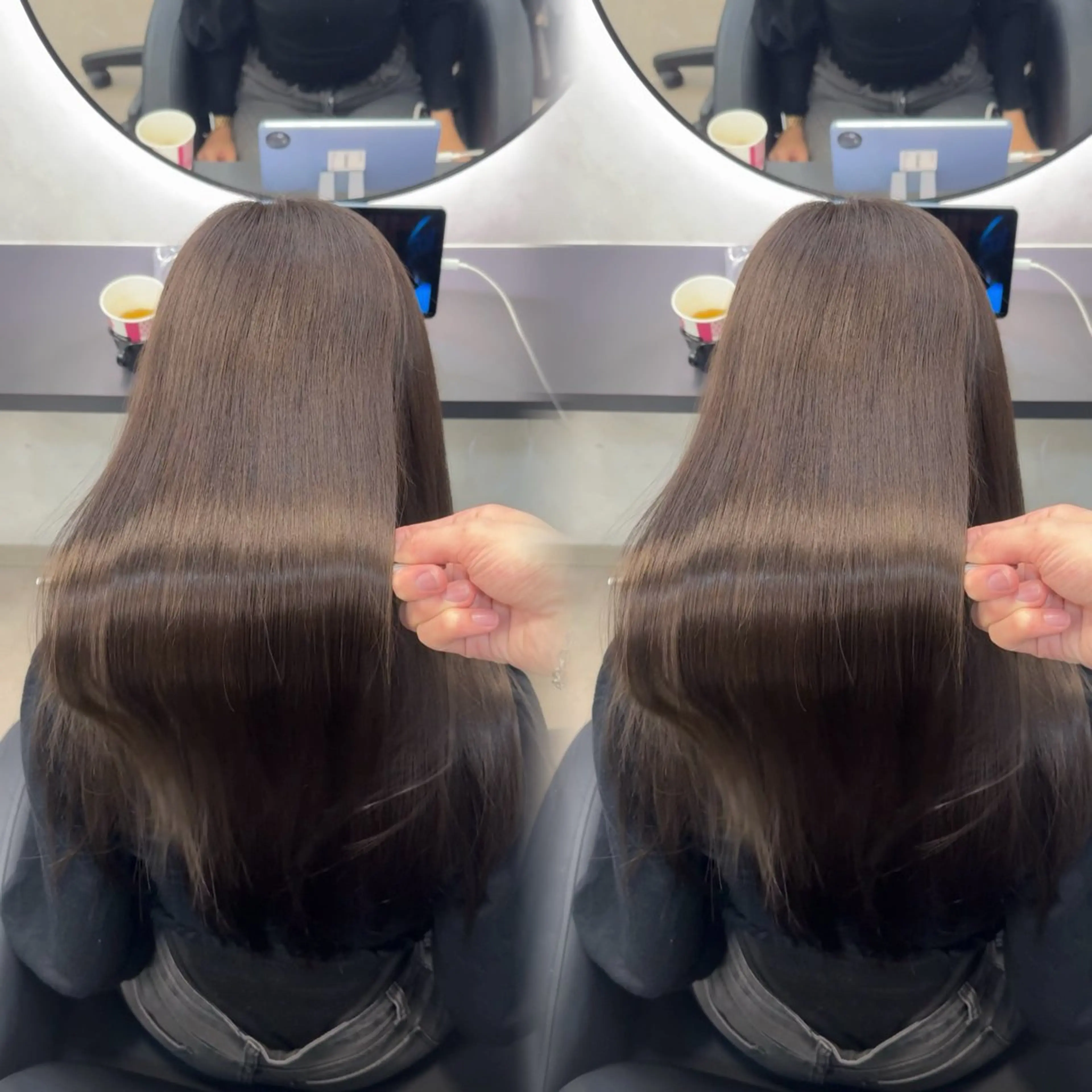 ロング カラー ヘアアレンジ カット ヘアカラー 縮毛矯正 トリートメント 新宿 /髪質改善/ 縮毛矯正/ヒュウガのヘアスタイル