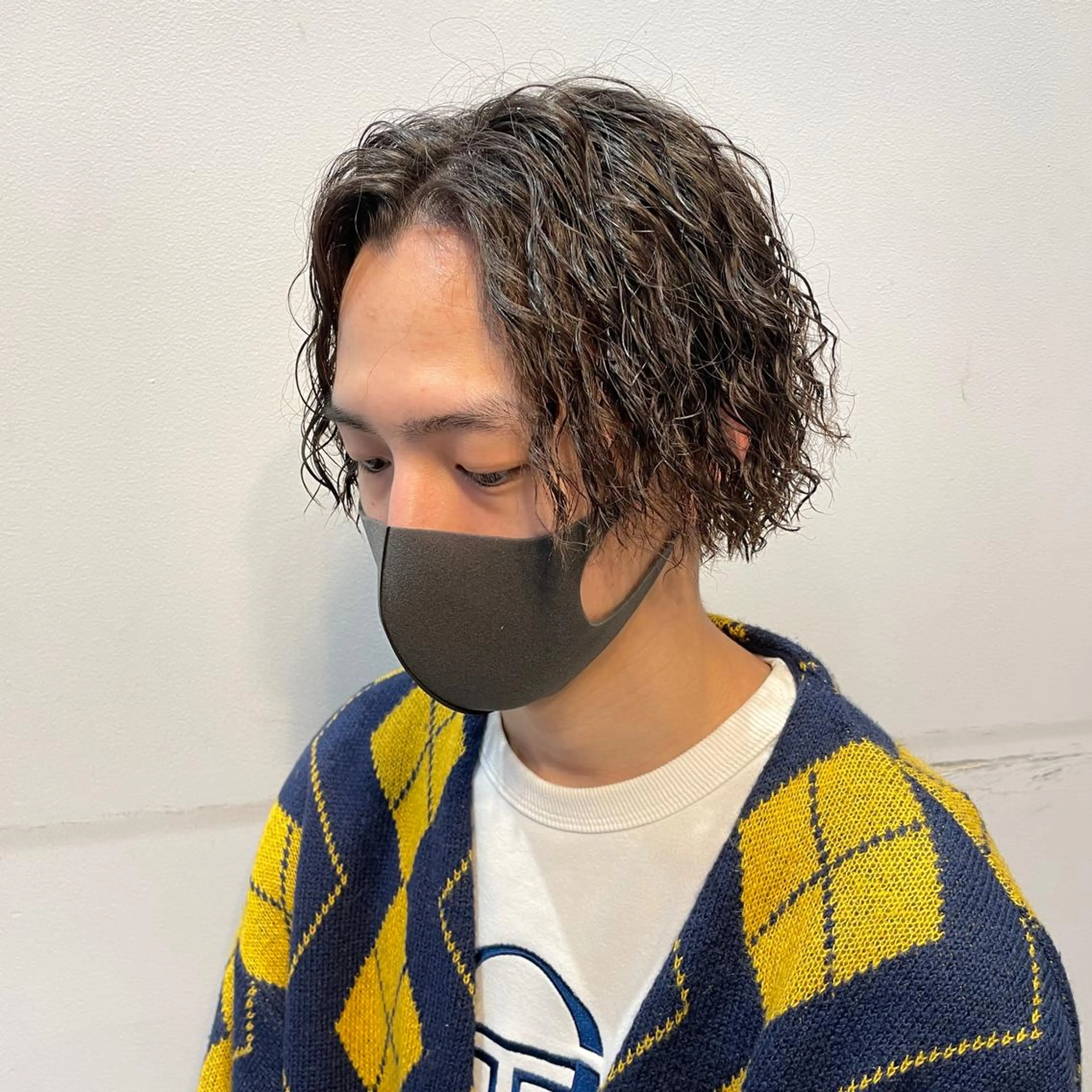 パーマ メンズ カット パーマ AMI ウルフパーマ/メンズのヘアスタイル