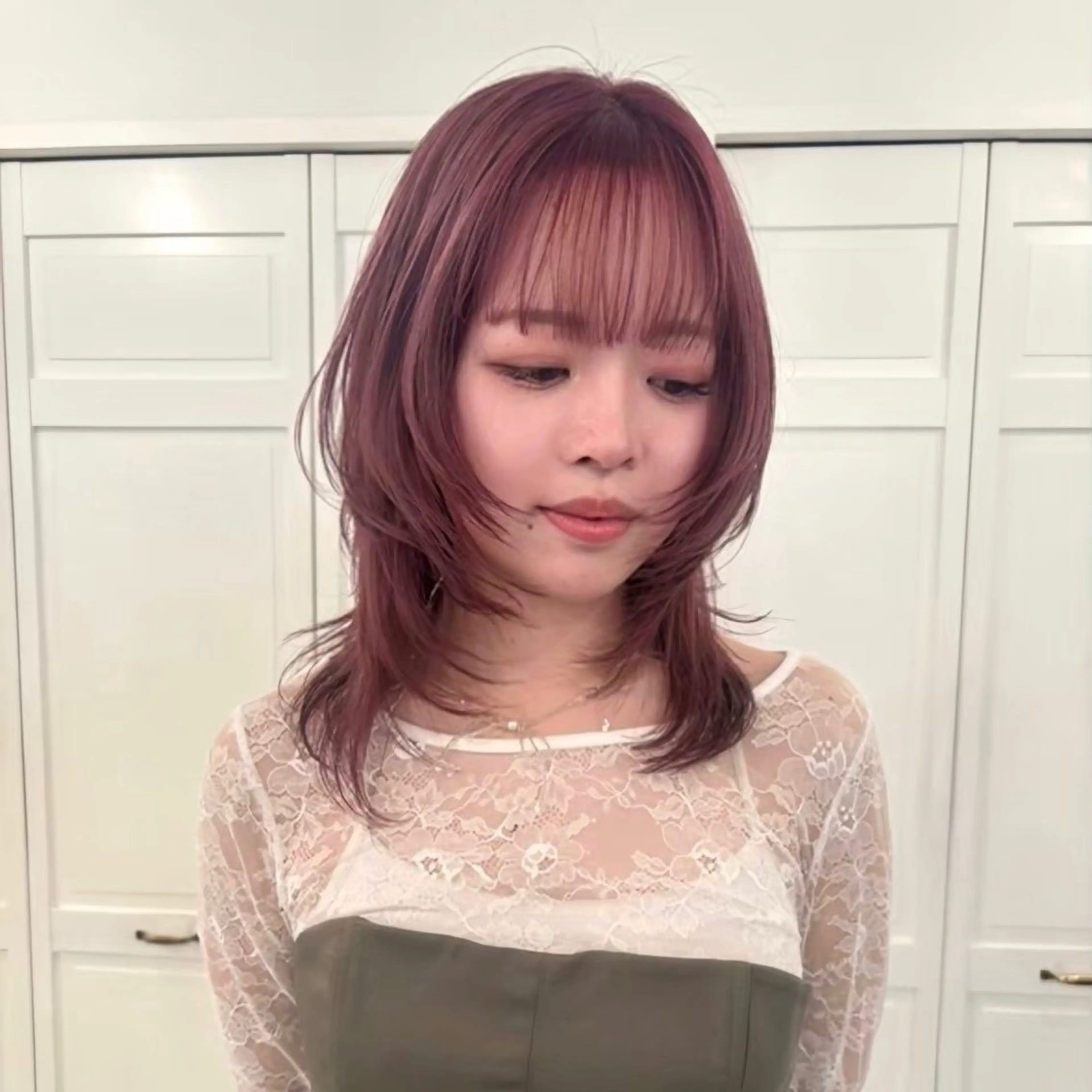 カラー ヘアカラー 升方 楓のヘアスタイル