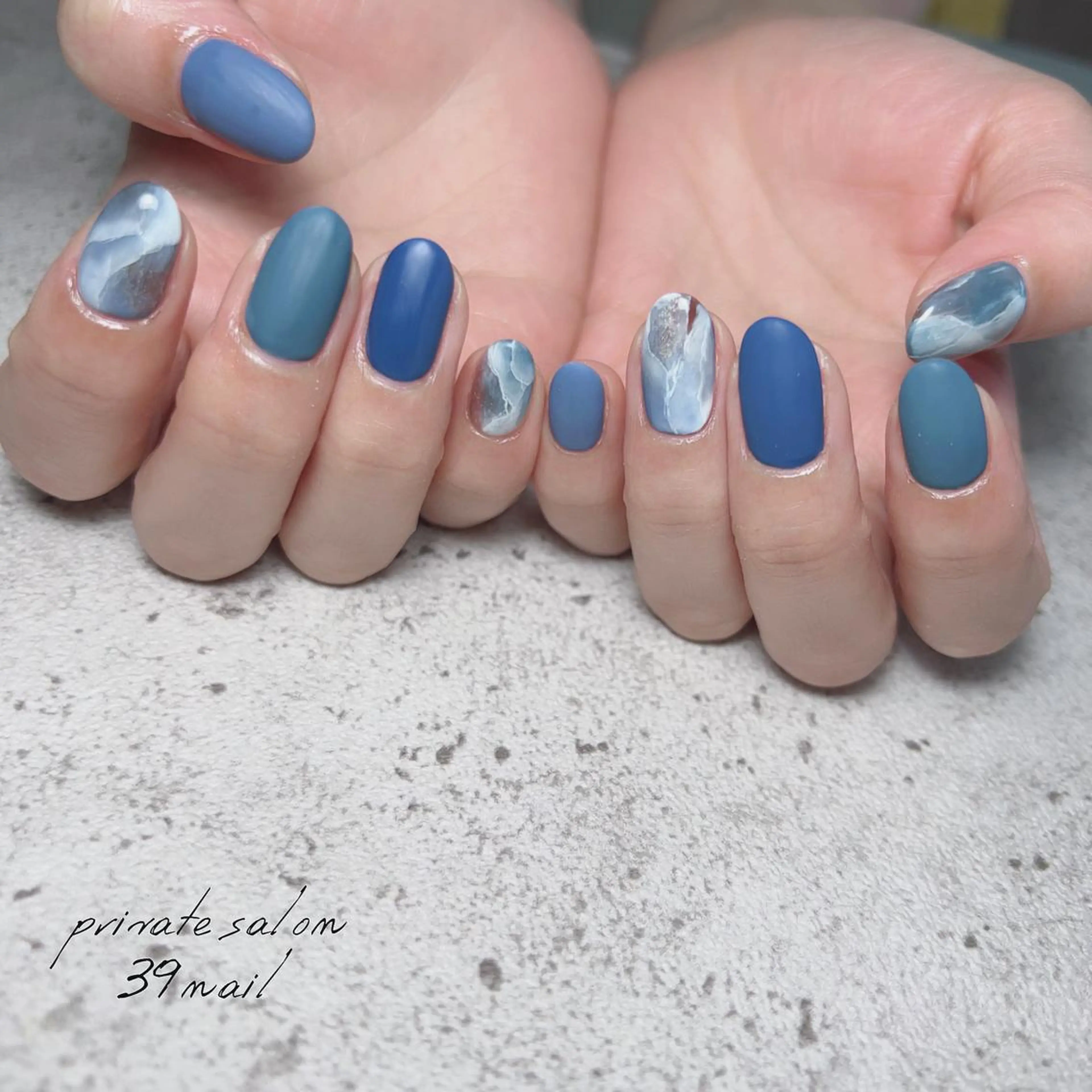 ミディアム ネイル ハンドネイル 京橋 【39nail】のネイルデザイン