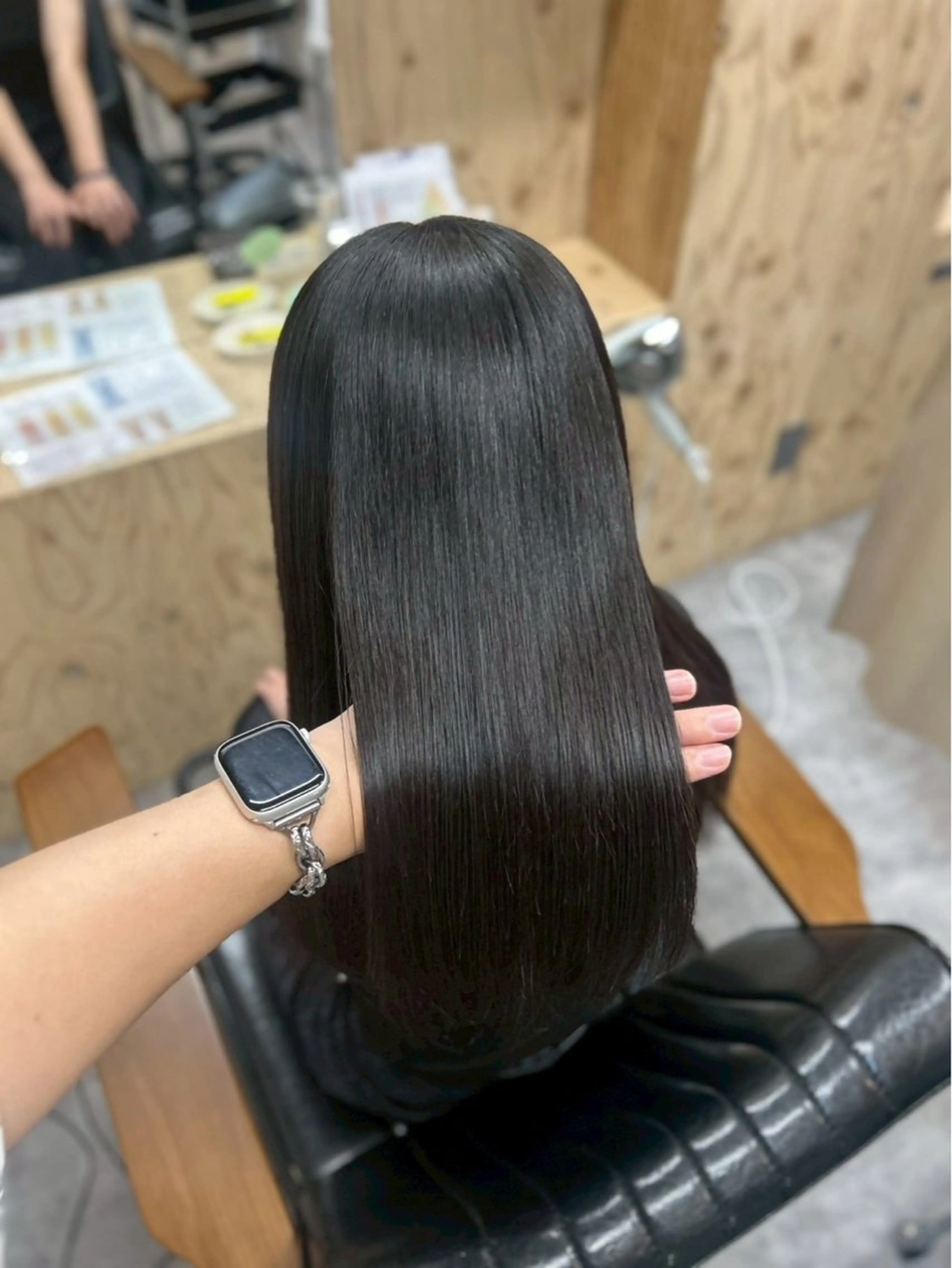 ロング ロング カット 縮毛矯正 トリートメント 岩田 一駿/名古屋/ 伏見/栄/縮毛矯正のヘアスタイル