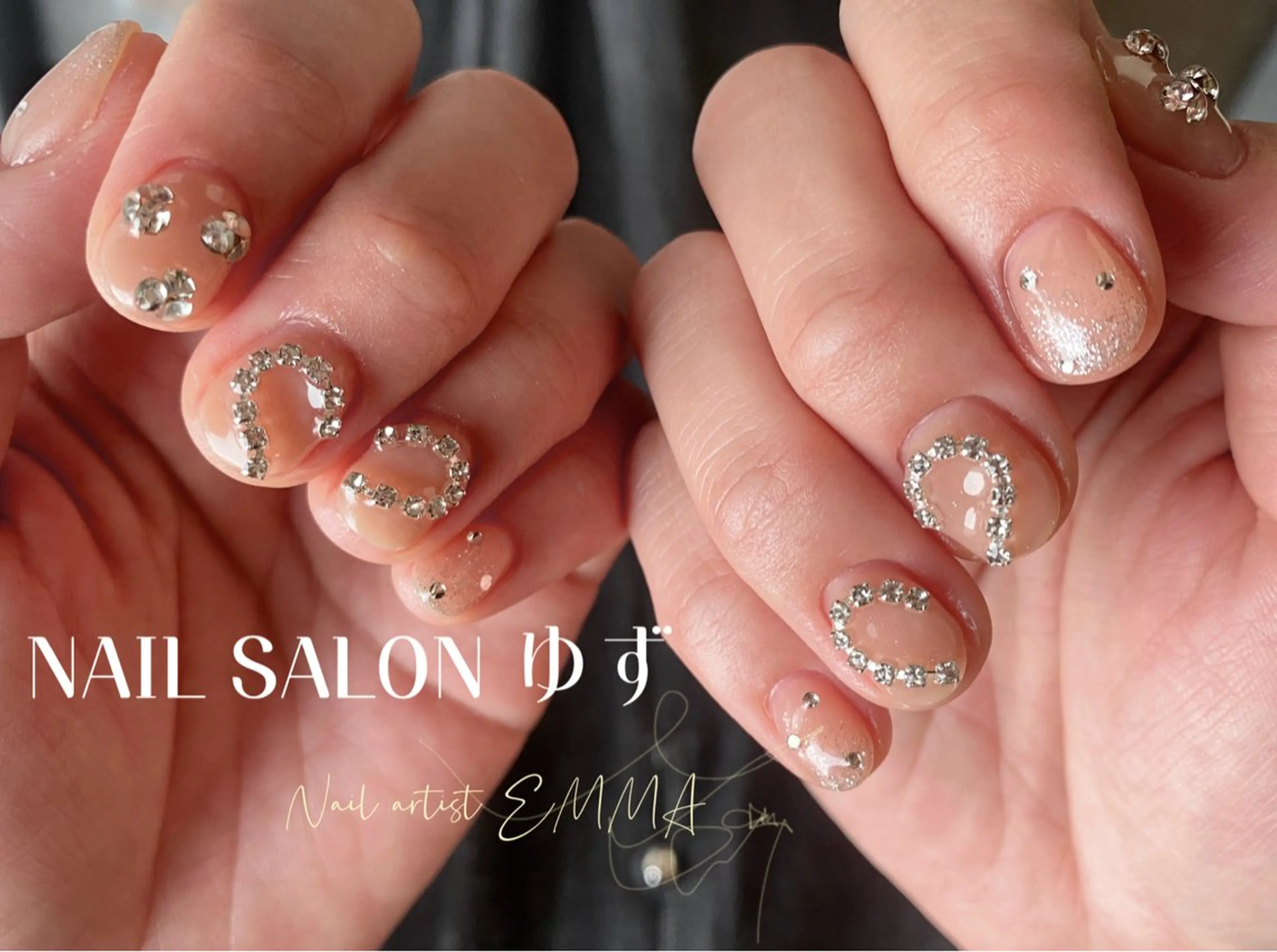 ネイル アートネイル グラデーション 韓国ネイル ラメ(グリッター) ラメグラデーション ハンドネイル 商 小清のネイルデザイン