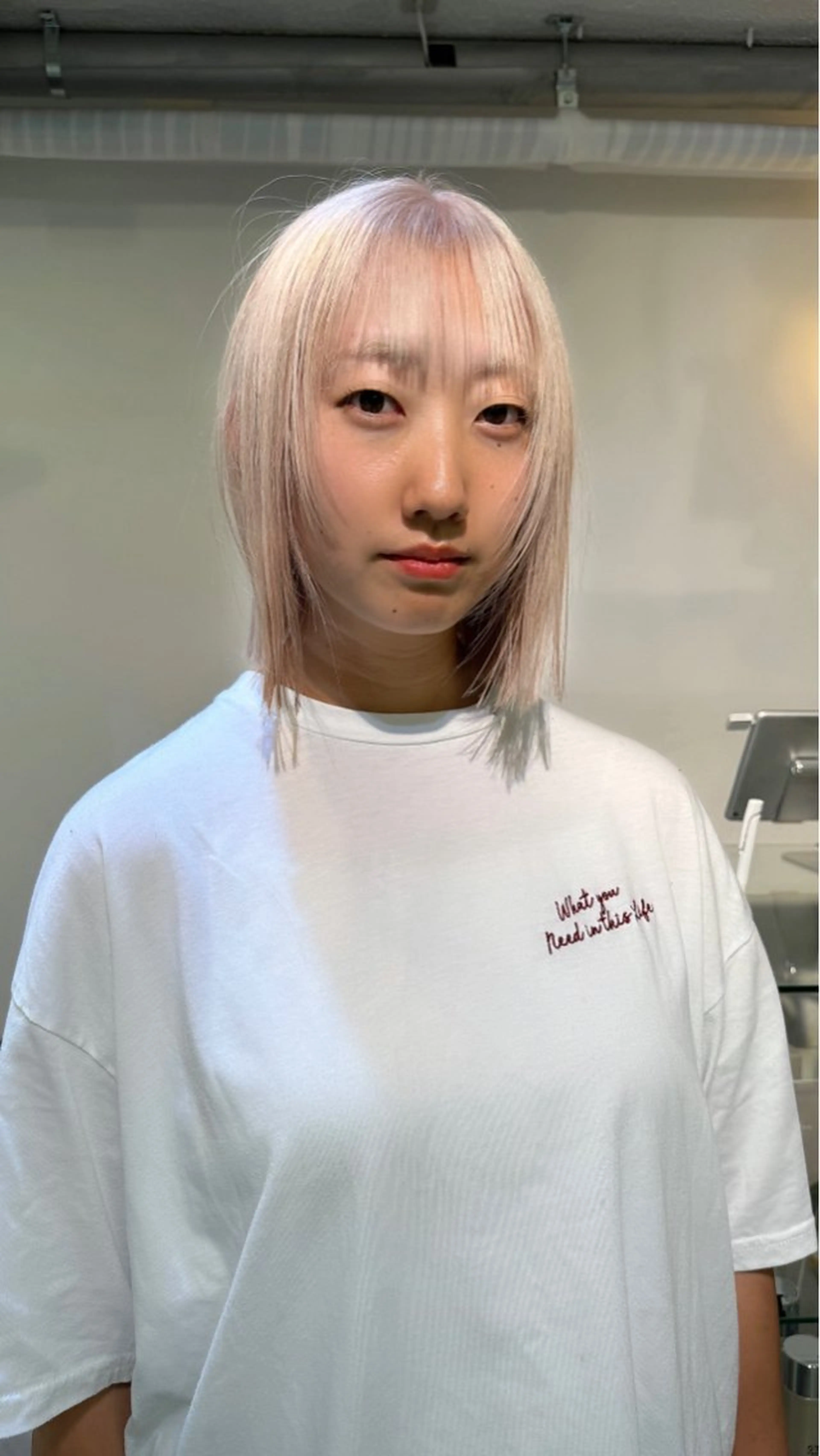 ショート カット ヘアカラー トリートメント ルース立川所属・udaハイトーン /ボブ/レイヤーのヘアスタイル