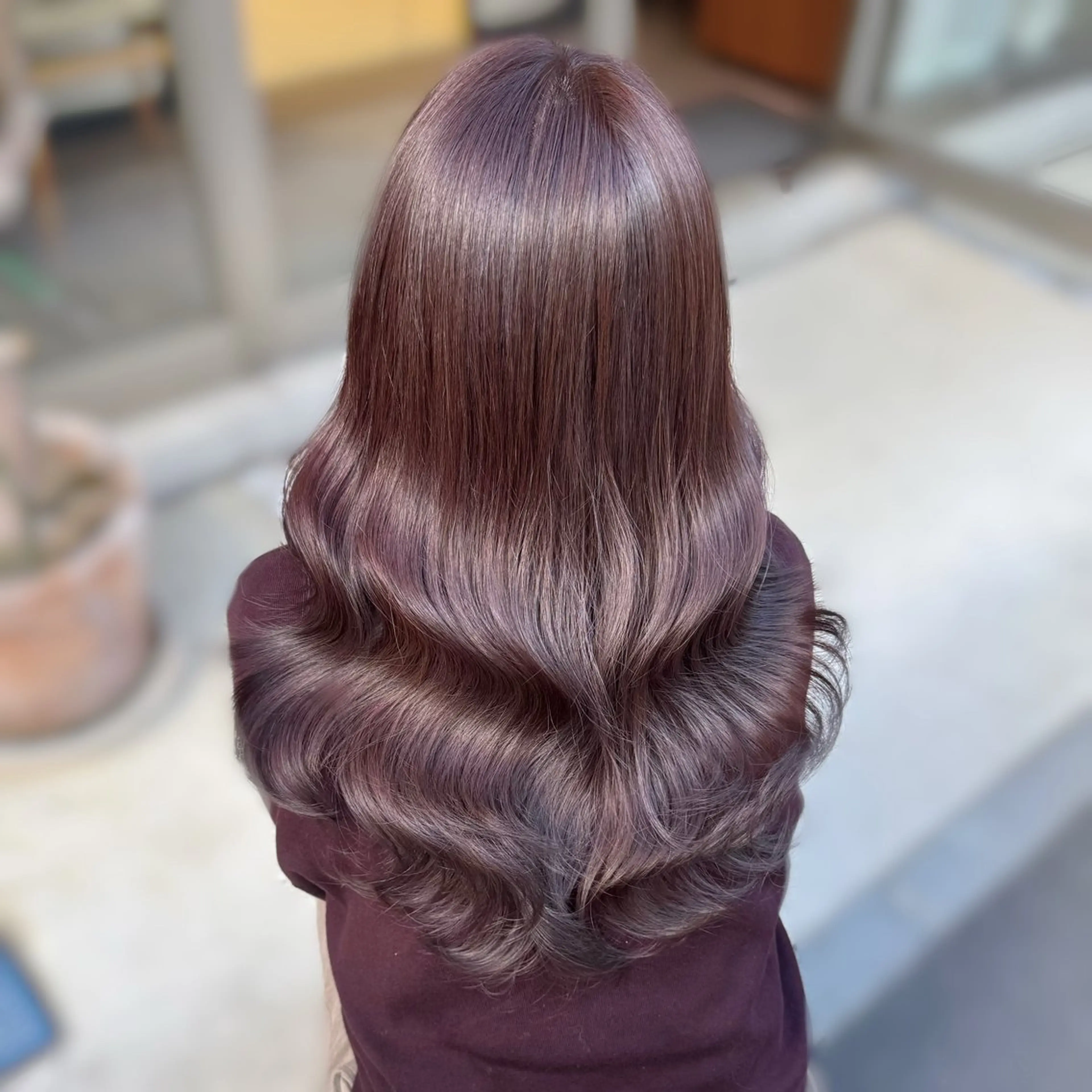 セミロング カラー カット ヘアカラー トリートメント kana ブリーチなしカラー✨のヘアスタイル