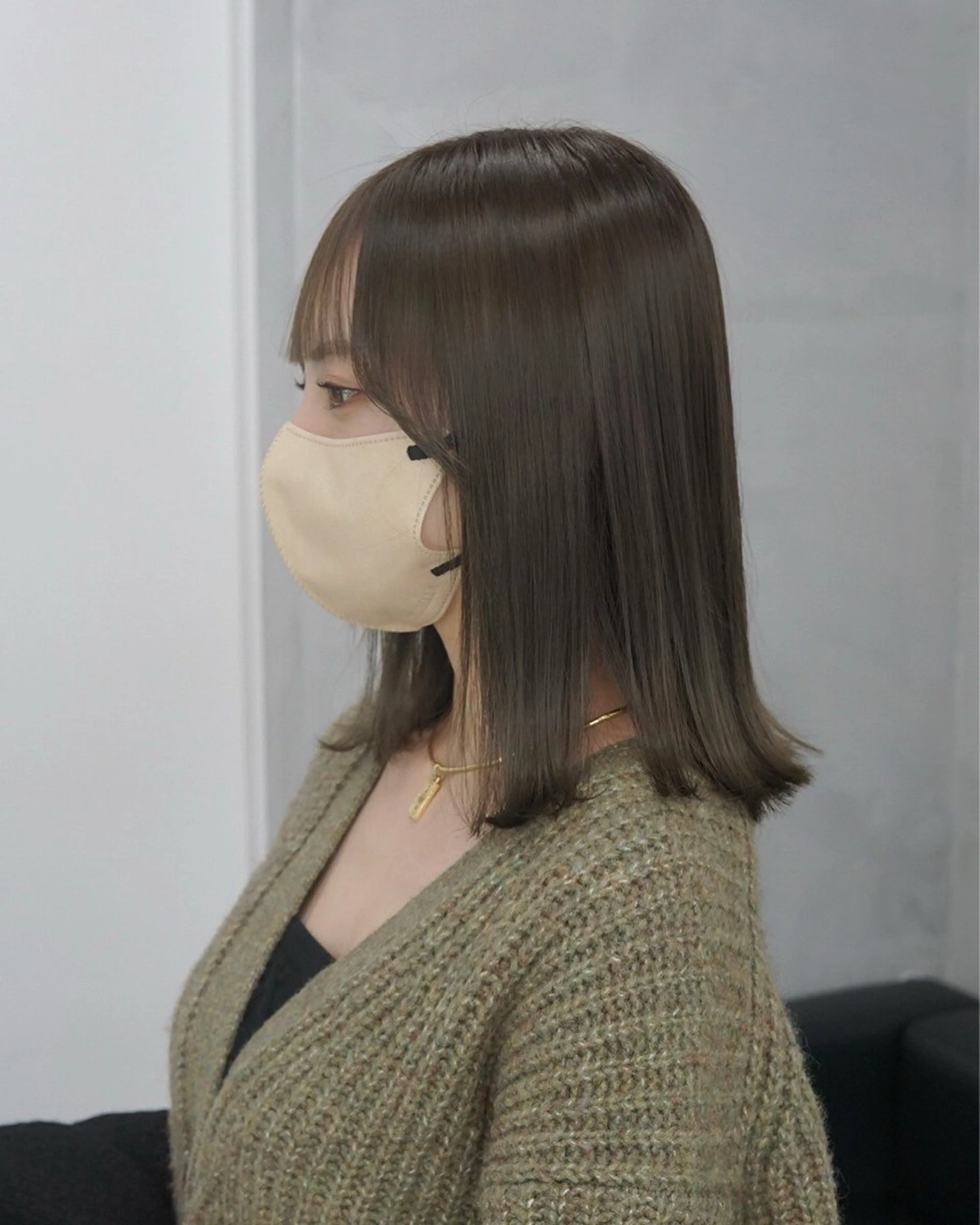 ミディアム navile 銀座 角田 龍太のヘアスタイル