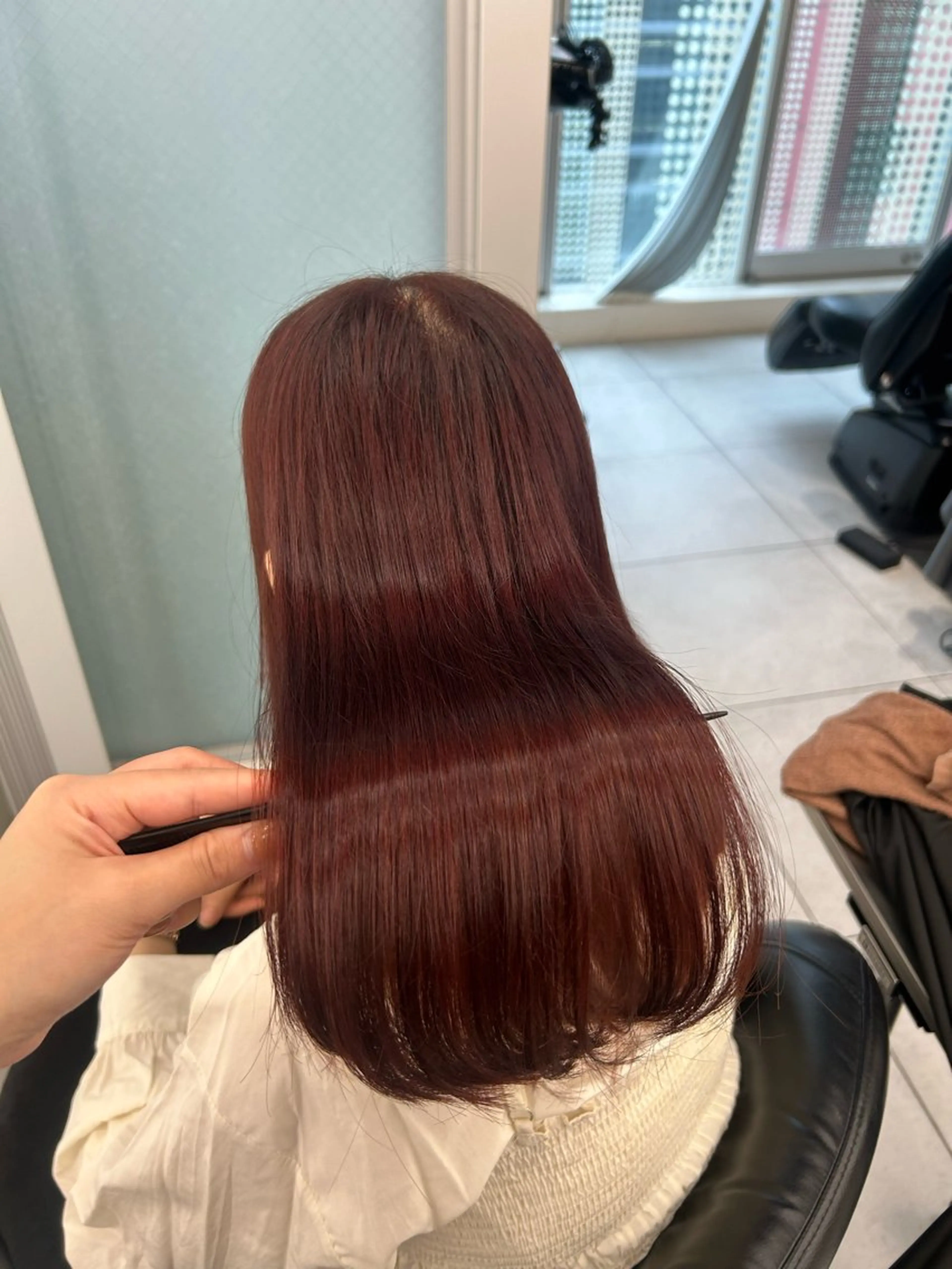 セミロング カット ヘアカラー トリートメント 銀座/韓国ヘア🤍 レイヤーAYUMIのヘアスタイル